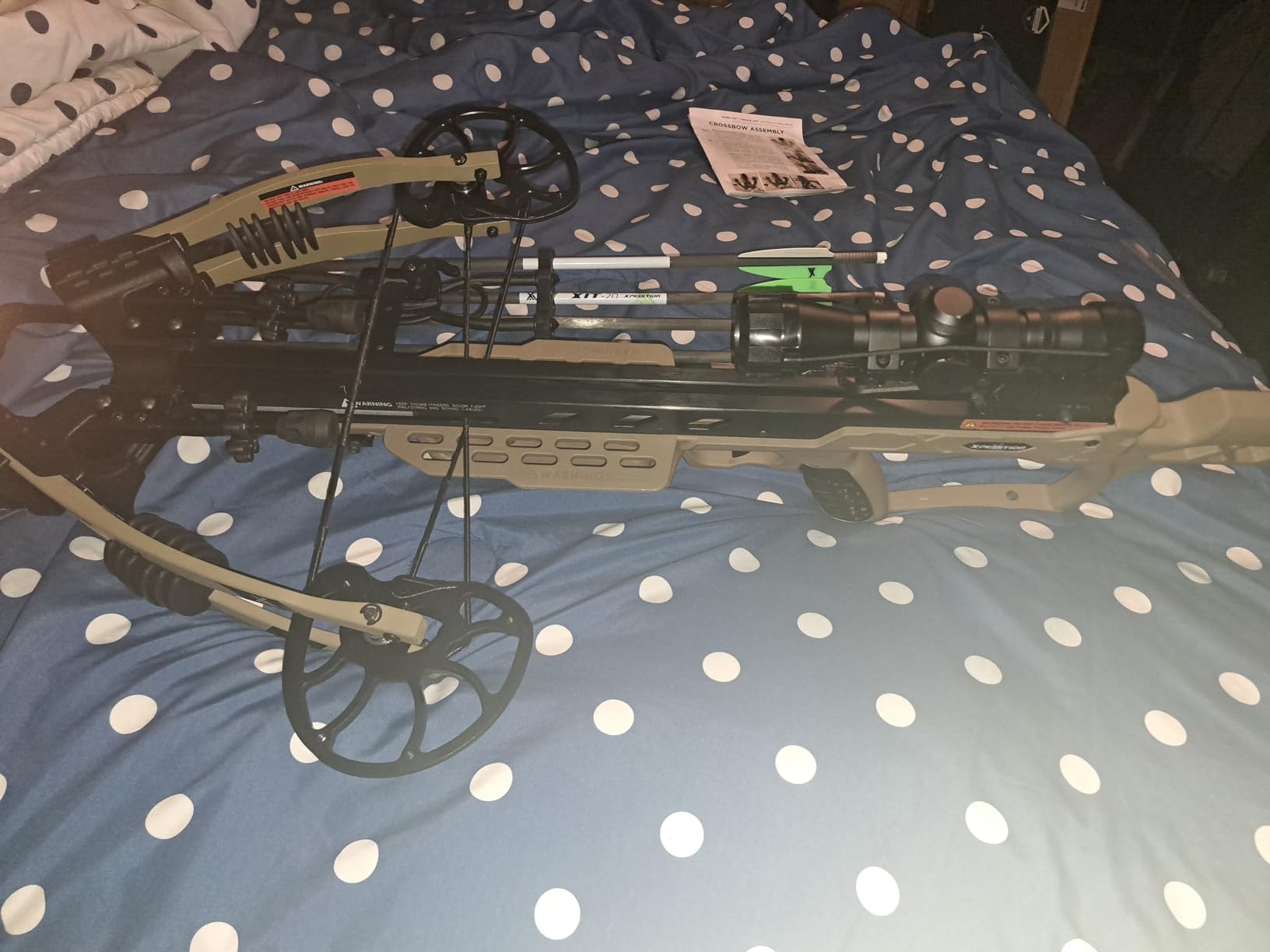Xpedition Archery Xpedite 420 Crossbow, Illuminated 4X32 Scope, 420 FPS | Compound Crossbow Package with Rope and Crank Cocking Device customer photo 2
