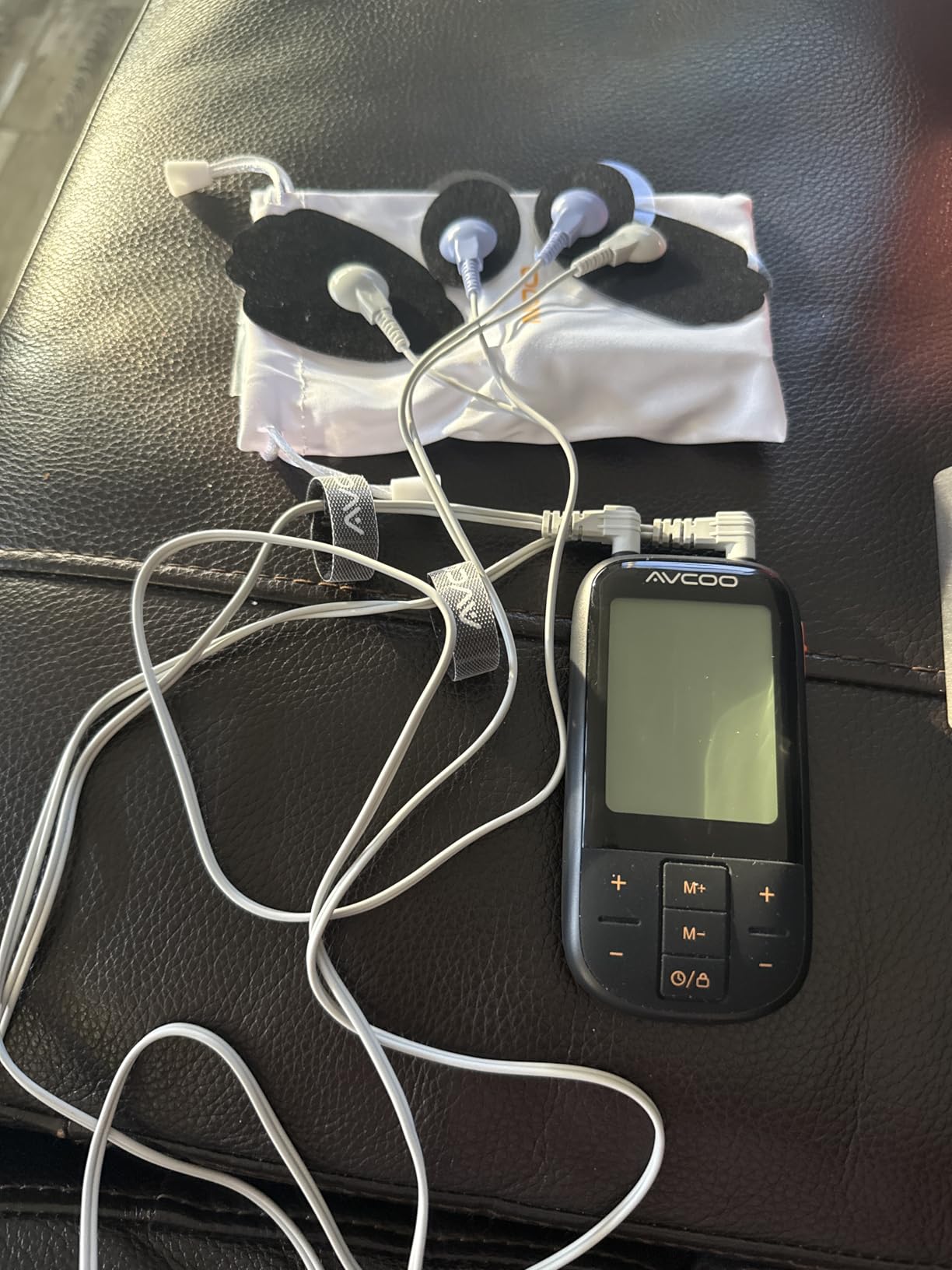 AVCOO 3-in-1 TENS Unit Muscle Stimulator with 30 Modes for Pain Relief | 40 Intensities TENS Machine for Drug-Free & Gradual Back Pain Relief Therapy, EMS Unit Massager with 12 TENS Electrode Pads customer photo 1