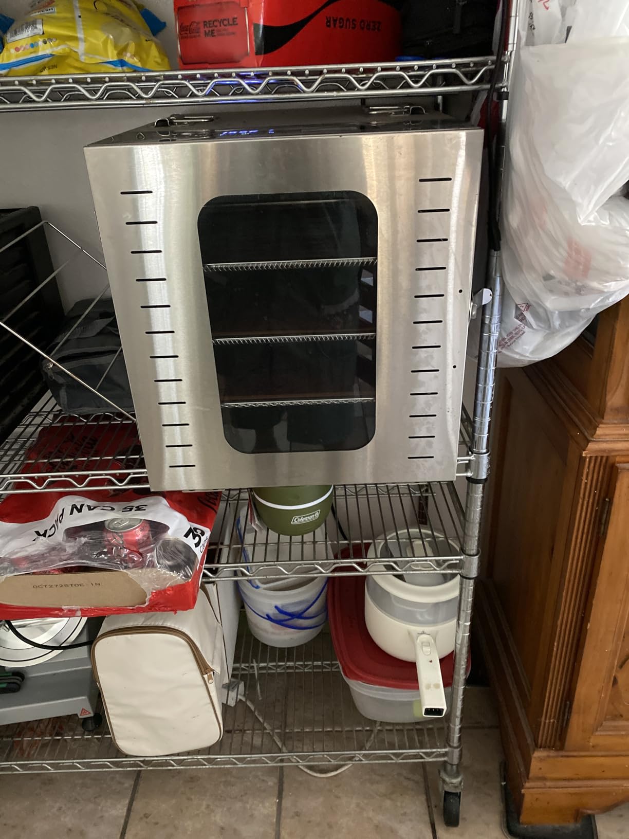 Commercial Large 12 Trays Food Dehydrator, Usable Area up to 22.67ft², 1200W Full Stainless Steel Dryer Machine, up to 190℉ Temperature, for Meat, Fruit, Veggies, Beef, Herbs, Pet Foods customer photo 1