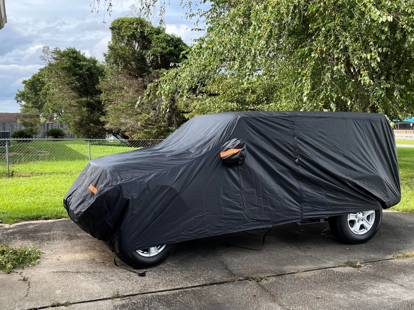 Waterproof Car Cover Fit for Ford Mustang 1994-2026, Chevy Camaro 2010-2026 | Waterproof All Weather Full Exterior Cover Rain Hail Sun Protector Car Cover with Door Zipper customer photo 1