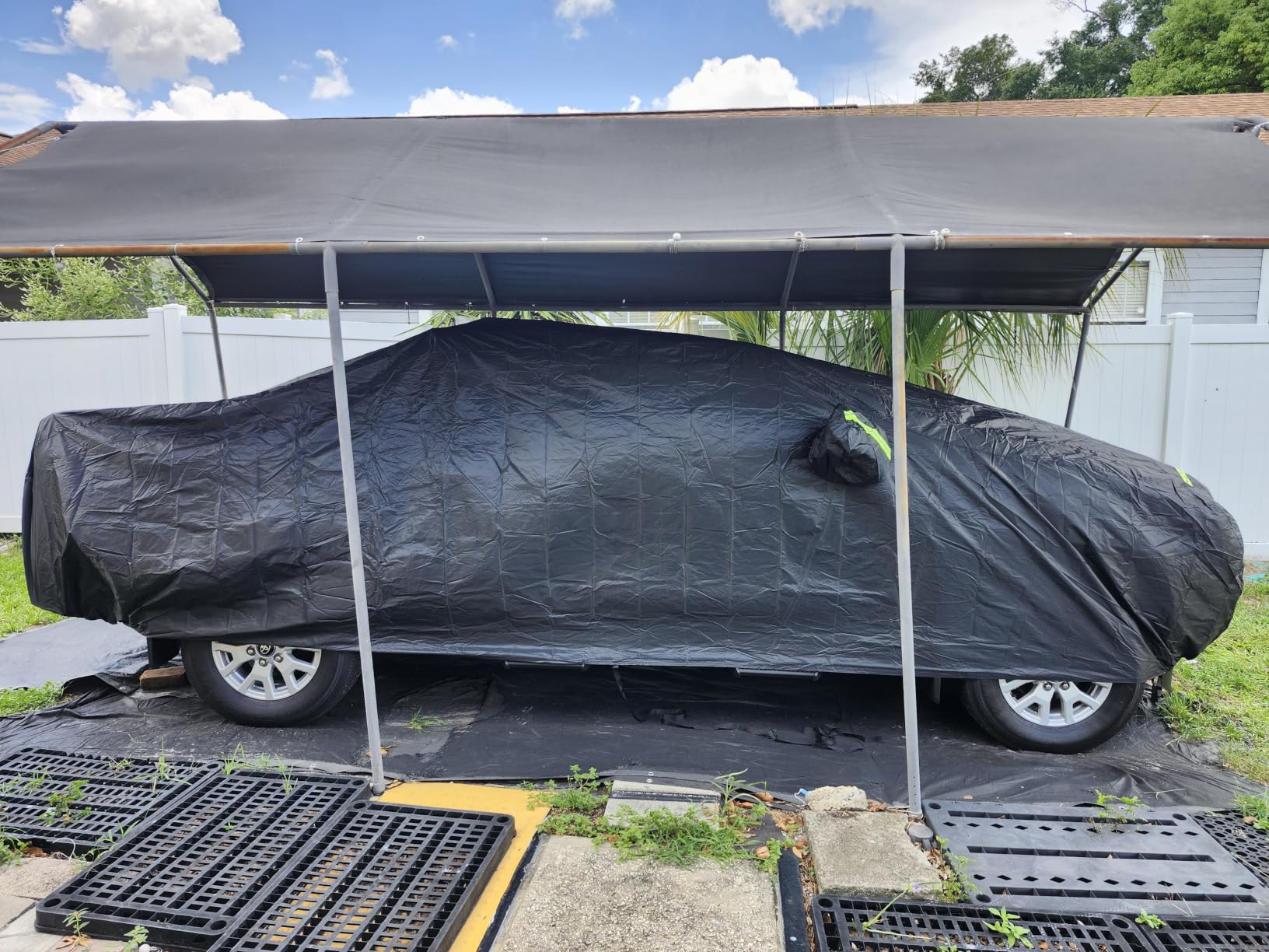 Waterproof Car Cover Fit for Ford Mustang 1994-2026, Chevy Camaro 2010-2026 | Waterproof All Weather Full Exterior Cover Rain Hail Sun Protector Car Cover with Door Zipper customer photo 2