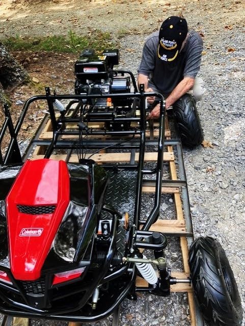 Coleman Powersports GK200 196cc Gas Powered Dual Seat Go-Kart, Reverse Gear, Adjustable Suspension, 275 lbs Maximum Load, Off Road Adventure Vehicle customer photo 1