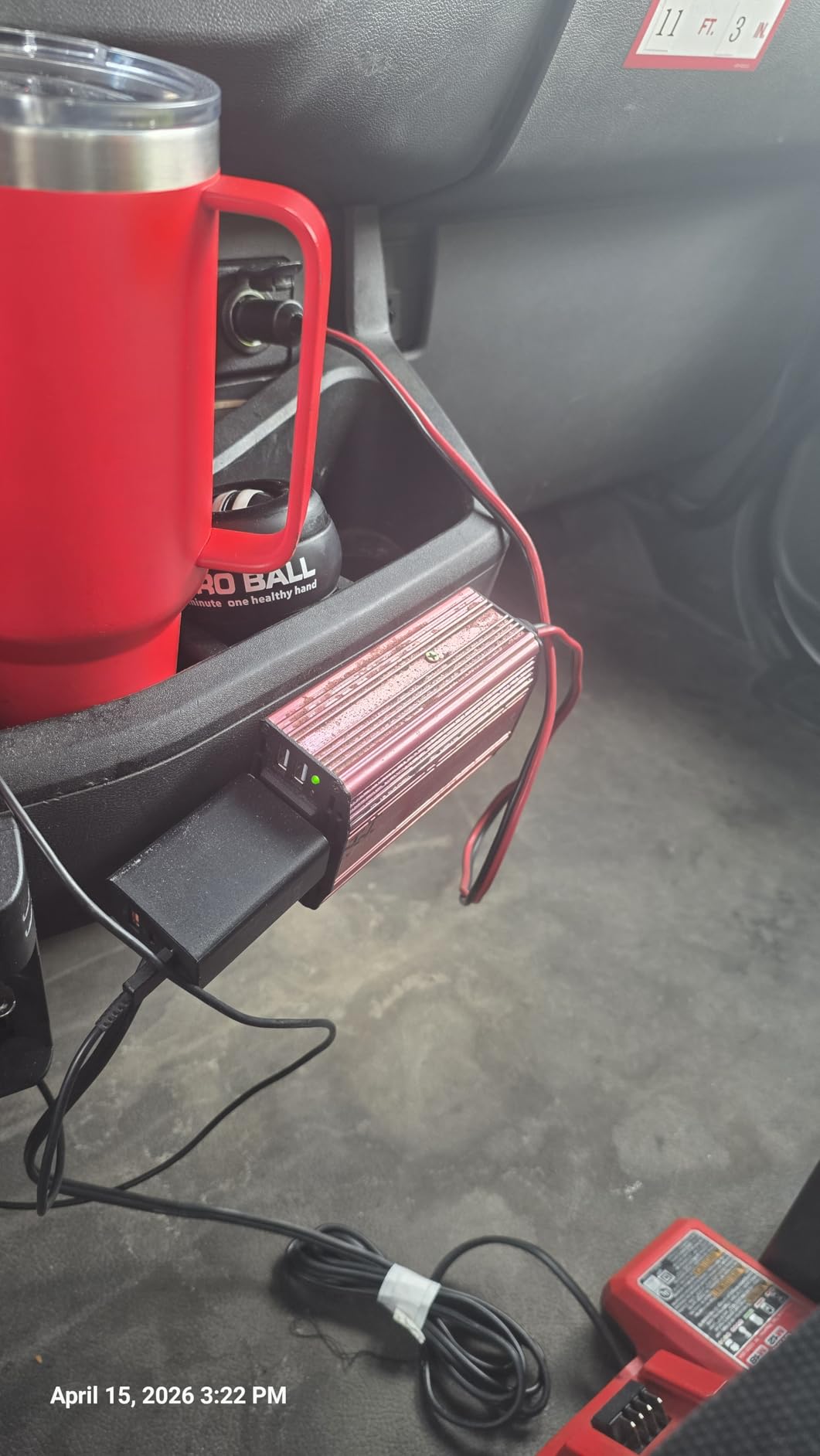 Pro Chaser 400W Power Inverters for Vehicles - DC 12v to AC 110v Car Inverter Converter, 6.2A Dual USB Charging Ports, Dual AC Adapter for Laptops Air Compressor customer photo 1