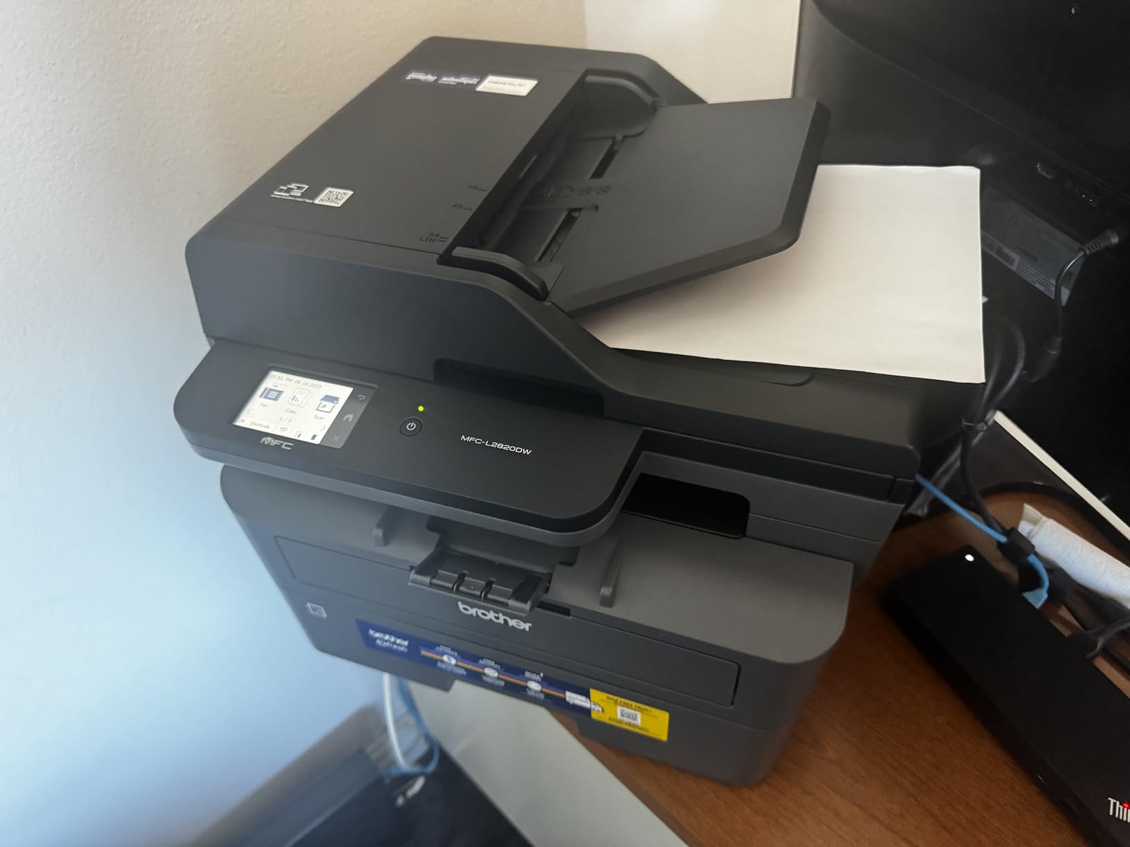 Brother MFC-L2820DW Wireless Compact Monochrome All-in-One Laser Printer with Copy, Scan and Fax, Duplex, Black & White, Includes Refresh Subscription Trial, Works with Alexa customer photo 1