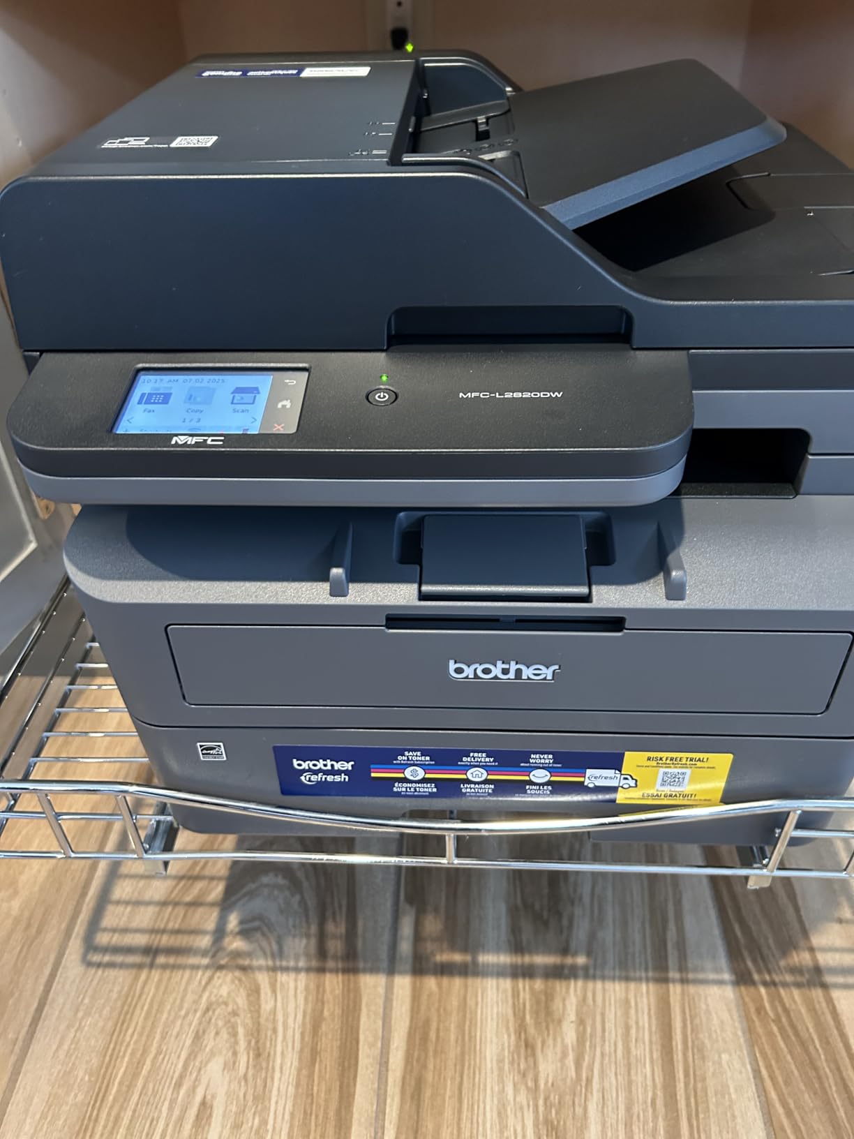 Brother MFC-L2820DW Wireless Compact Monochrome All-in-One Laser Printer with Copy, Scan and Fax, Duplex, Black & White, Includes Refresh Subscription Trial, Works with Alexa customer photo 2