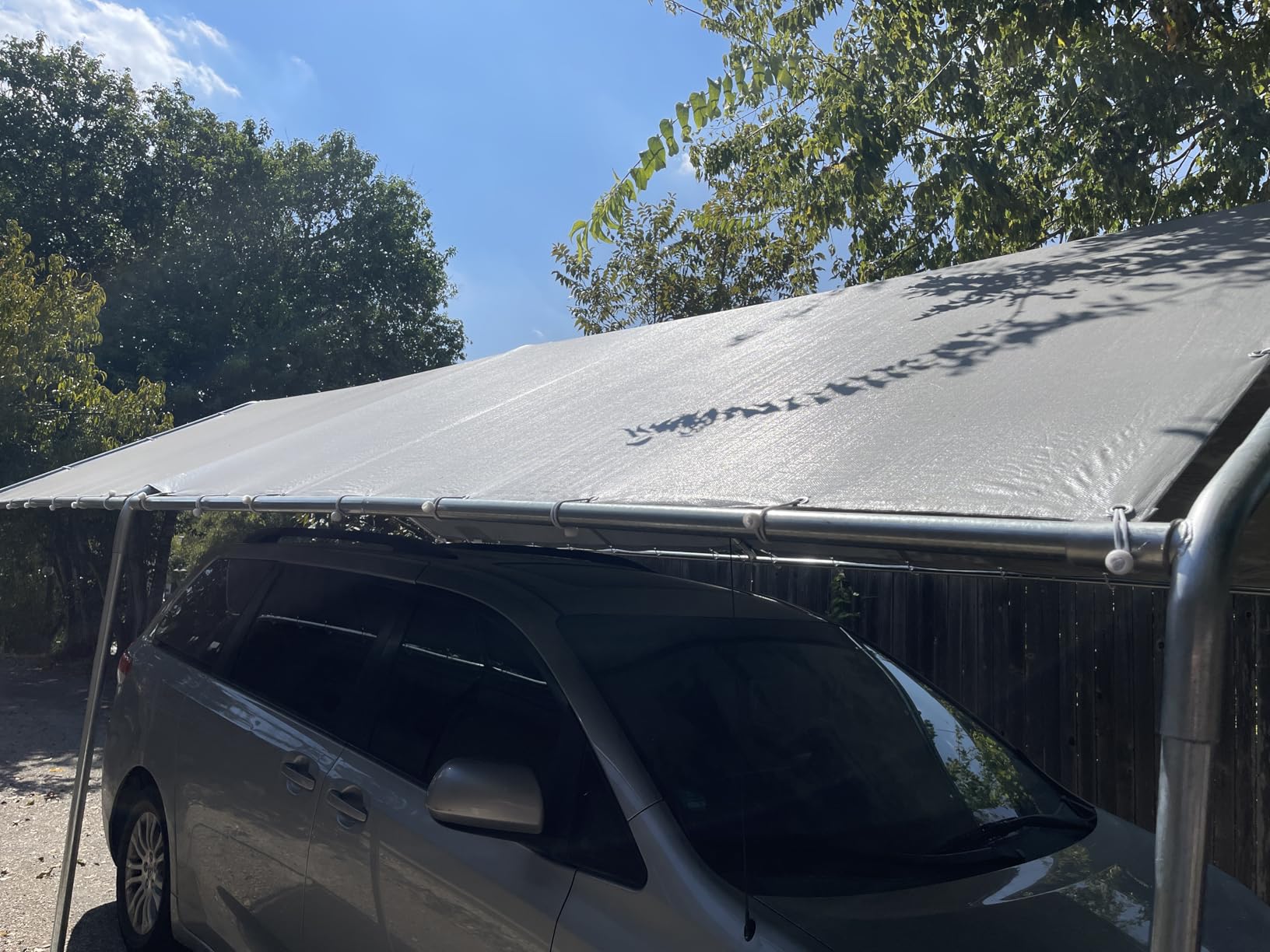 Quictent 10x15 ft Heavy Duty Car Canopy Galvanized Frame Carport Outdoor Party Tent Boat Shelter with 3 Reinforced Steel Cables - Green customer photo 1