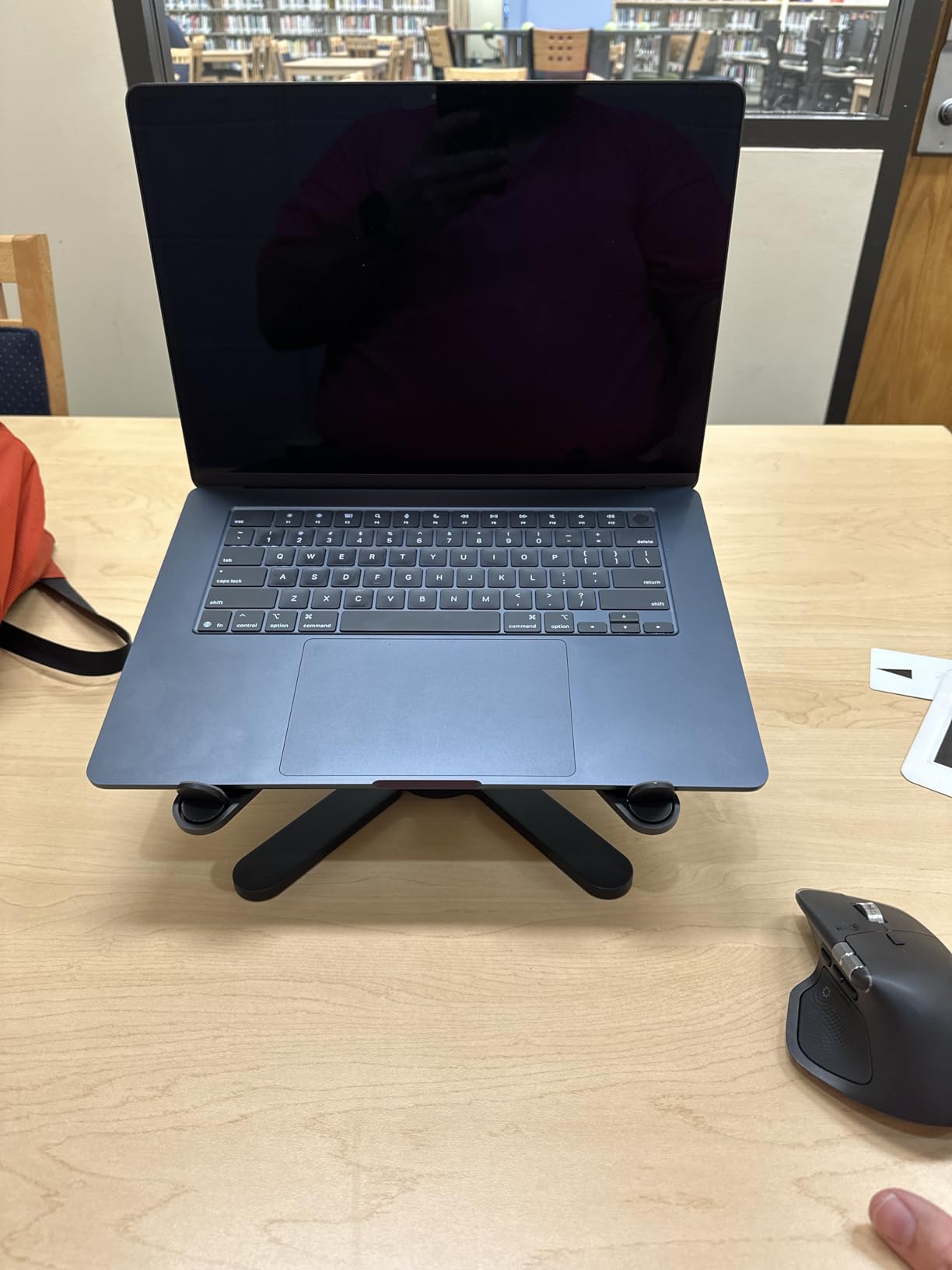 OMOTON LA10 360° Rotating Laptop Stand Riser Foldable for Desk, Silver | Aluminium Alloy, Tool-free Adjustable Height Angles, Collaborative Work, Easy Storage, Fits 11