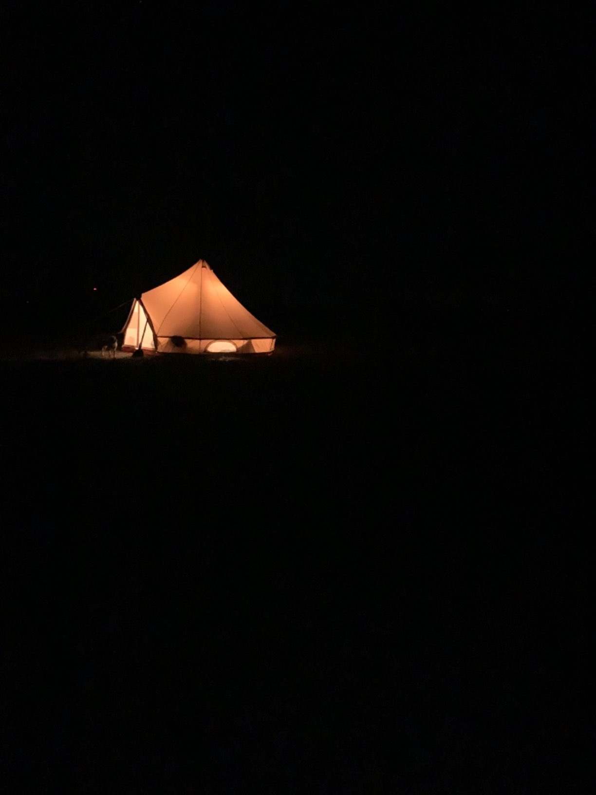 Canvas Bell Tent With Stove Jack - Waterproof and Breathable Yurt, Glamping Tent With Detachable Groundsheet for Camping Party customer photo 2