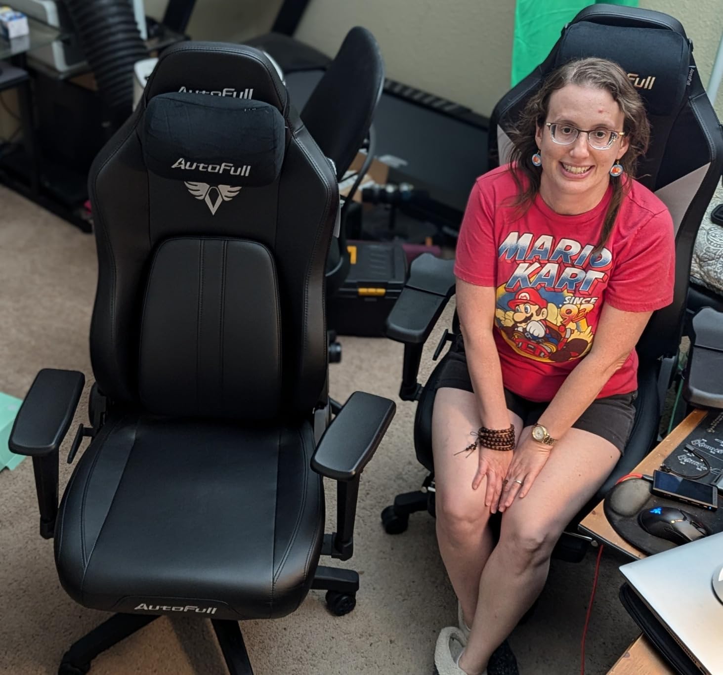 AutoFull M6 Gaming Chair, Ergonomic Office Chair with Ventilated Heating, AUTO Dynamic Tracking Lumbar Support, 6D Adjustable Armrests and Footrest customer photo 2