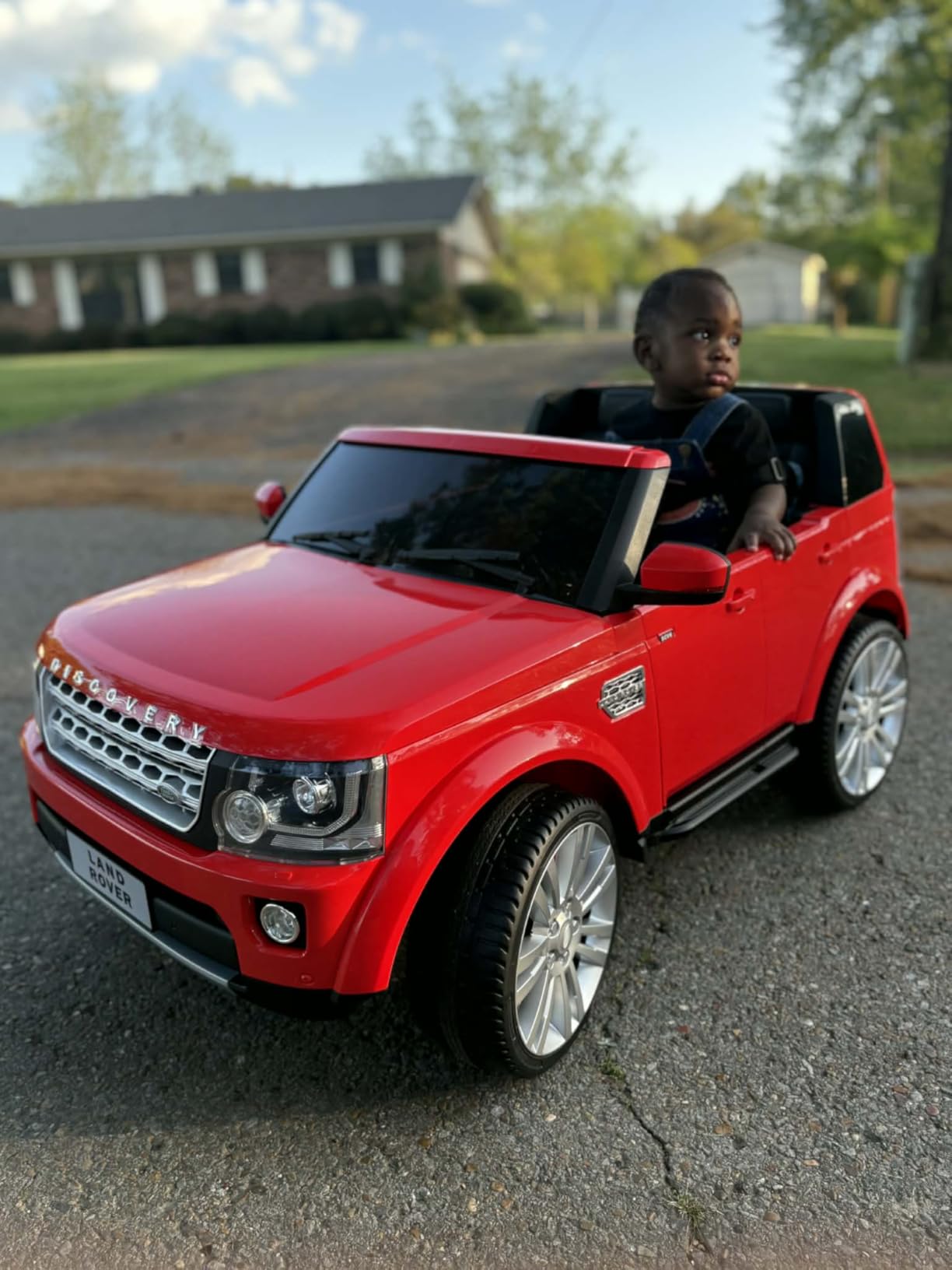 Best Choice Products 12V 3.7 MPH 2-Seater Licensed Land Rover Ride On Car Toy w/Parent Remote Control, MP3 Player - Blue customer photo 1