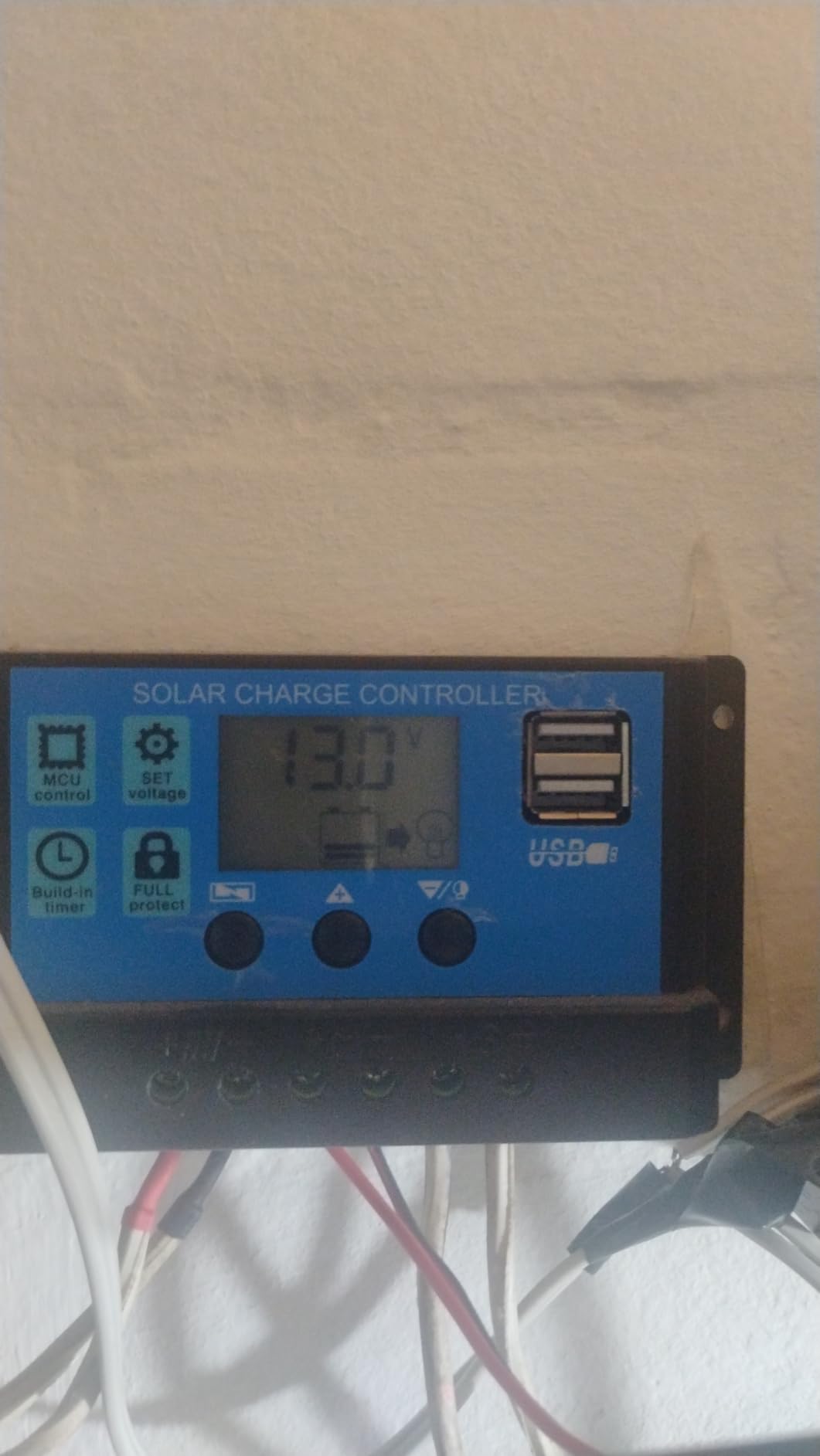 30A PWM Solar Charge Controller, 12V 24V Dual USB Solar Panel Battery Intelligent Regulator with LCD Display, Auto Parameter Adjustable, Timer Setting, Multiple Load Control Modes customer photo 1