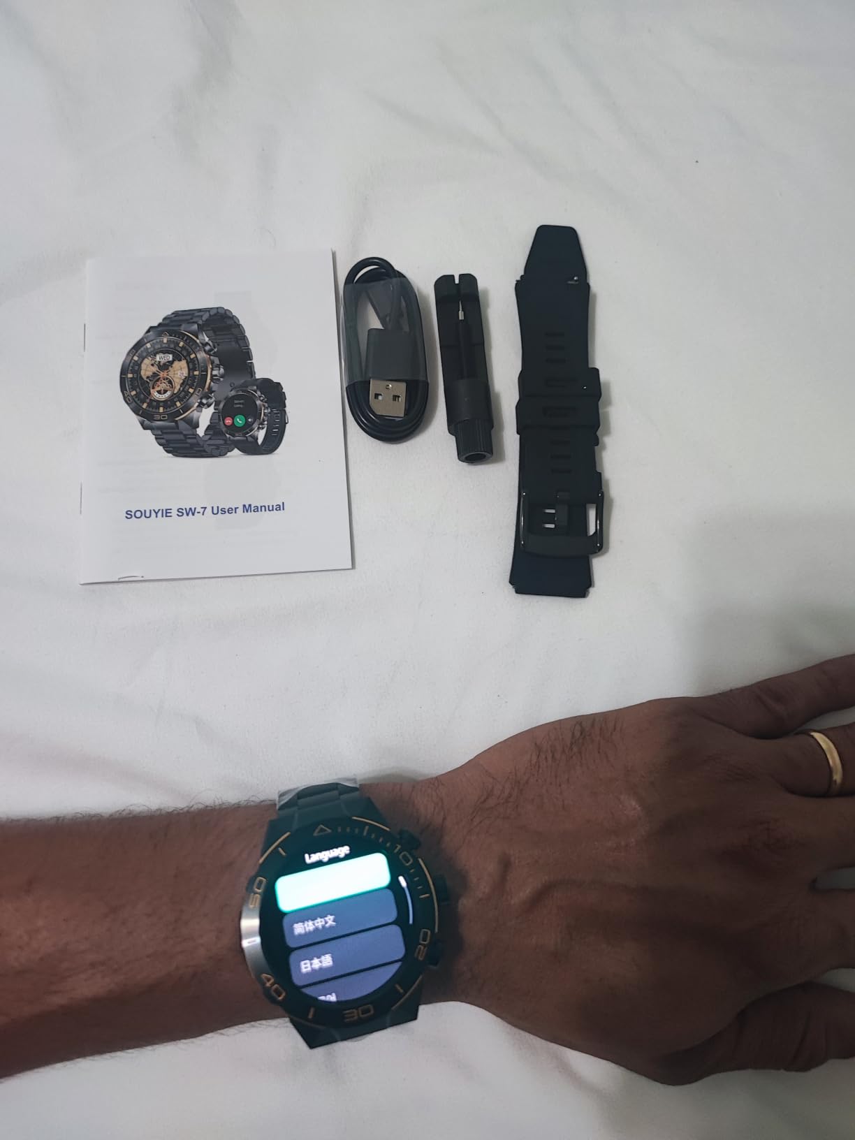 SOUYIE Luxury Smart Watch for Men Bluetooth Call, 1.43