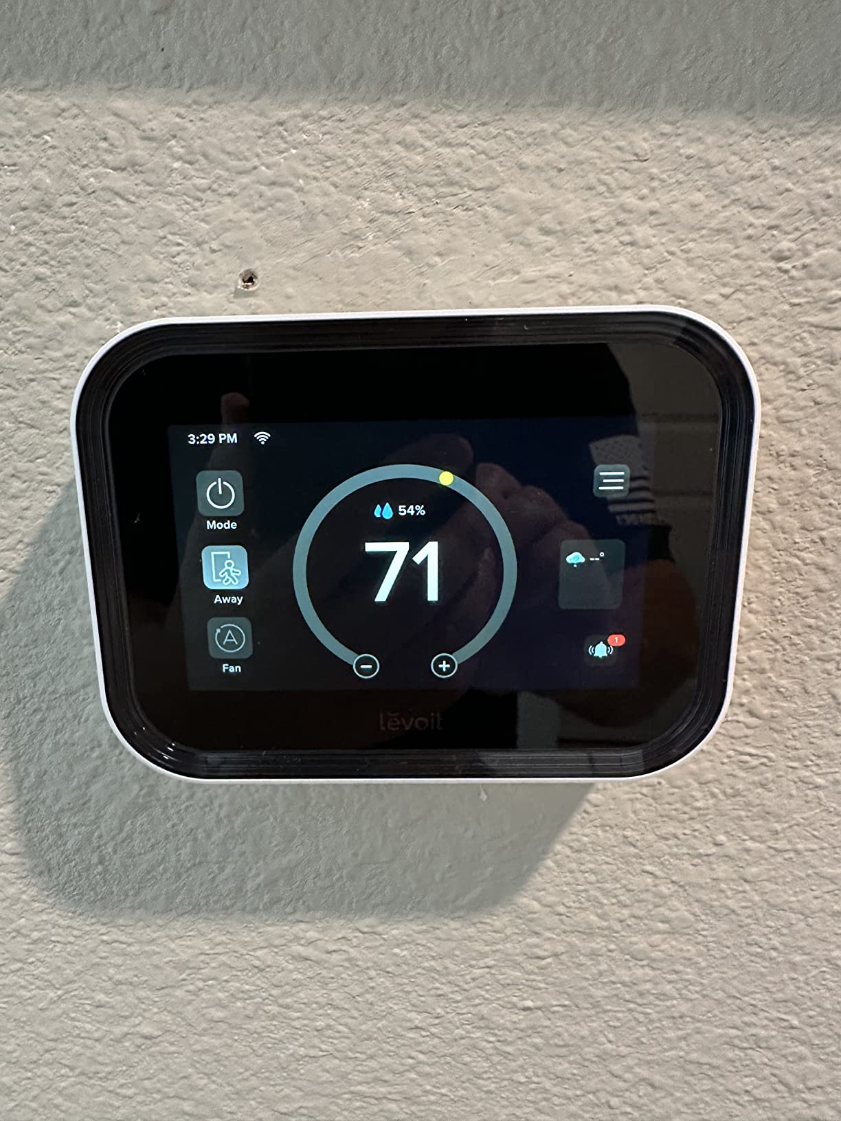 LEVOIT Smart Thermostat for Home, WiFi Programmable Digital Thermostat, Works with Alexa and Smart Sensor, C-Wire Adapter Included, DIY Install, Aura 400S, White customer photo 1