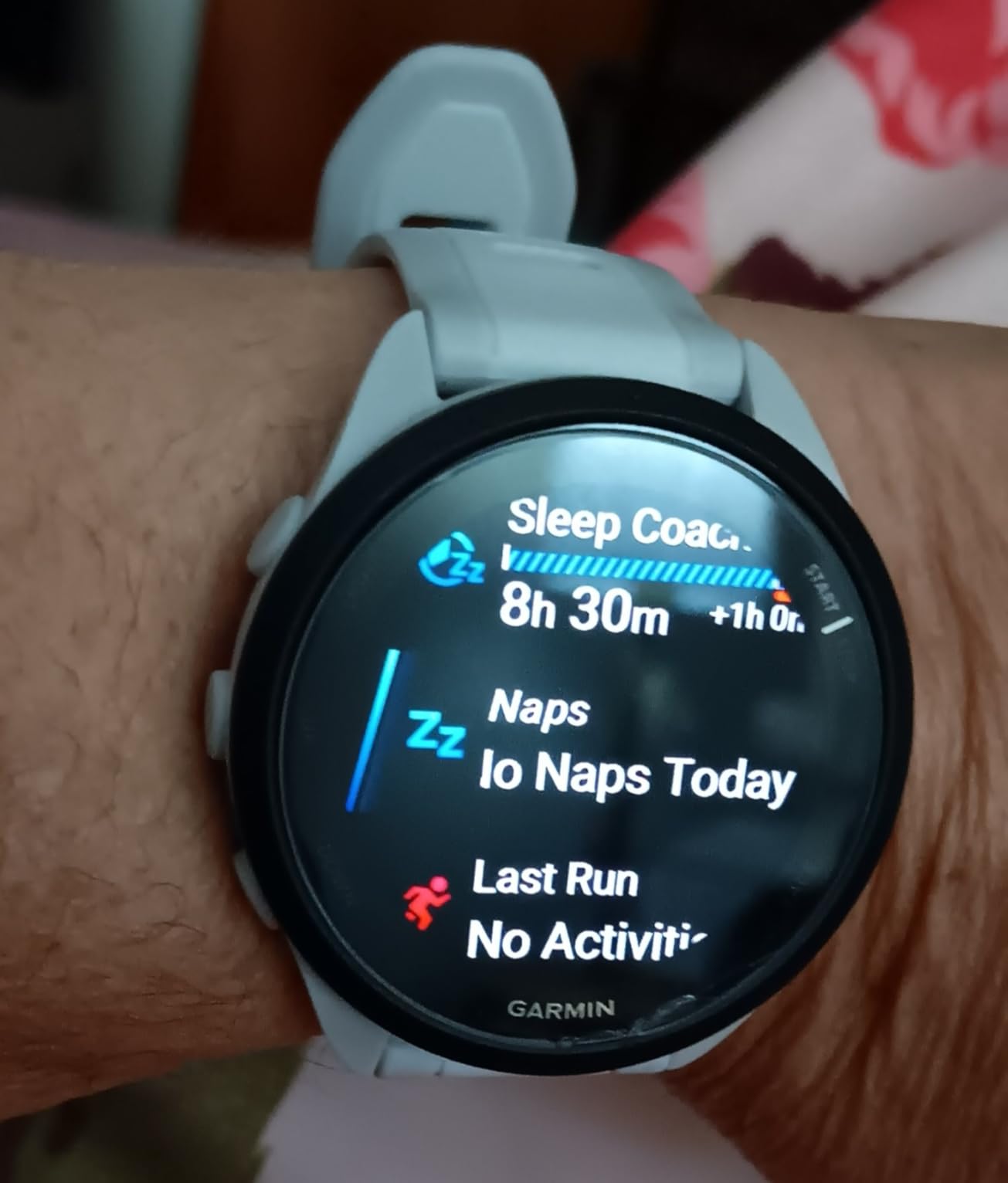 Garmin Forerunner 165, Running Smartwatch, 43mm, Whitestone | Essential Training & Recovery Features, Built-In GPS, Garmin Coach, Daily Suggested Workouts customer photo 2