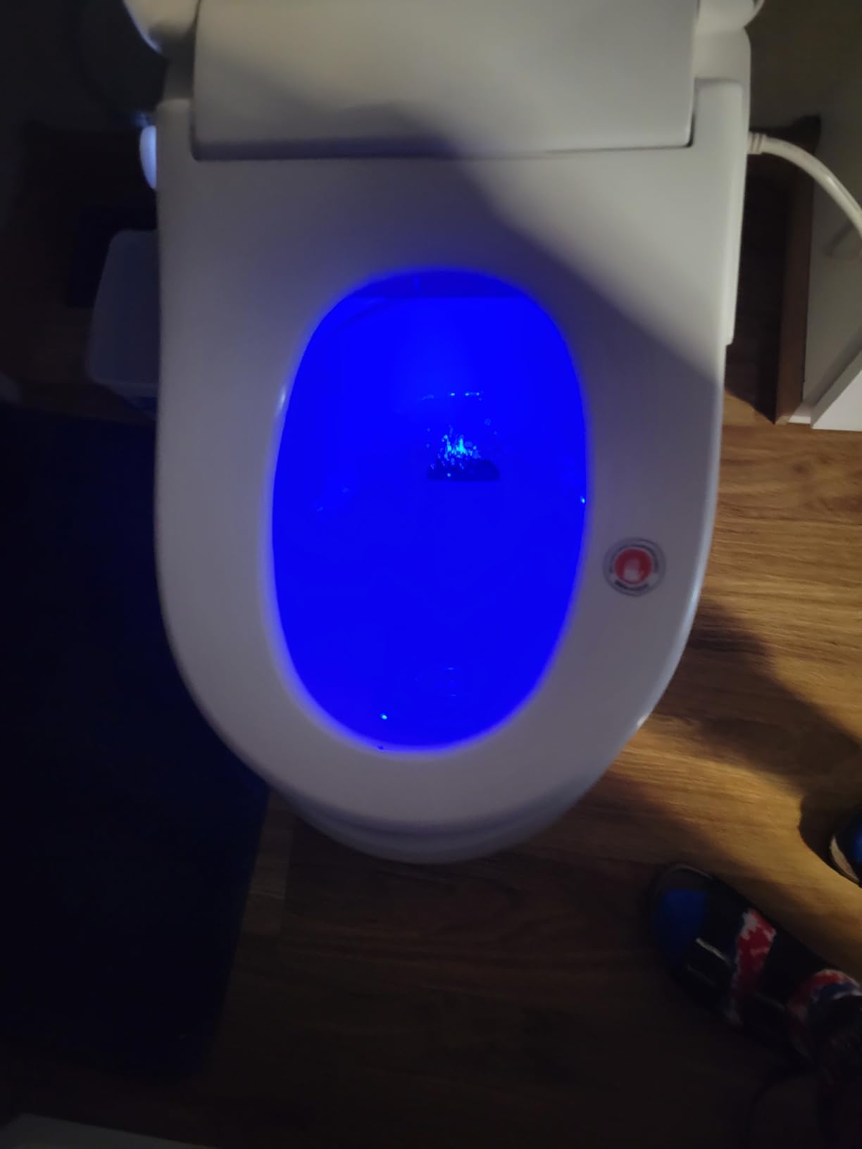 Electric Bidet Toilet Seat, Heated Toilet Seat Elongated with Instant Warm Water & Dryer, Feminine & Front Rear Wash, Wireless Remote, Self-Clean Nozzle, Slow Close Lid, Upgraded Silent ECO Child Mode customer photo 1