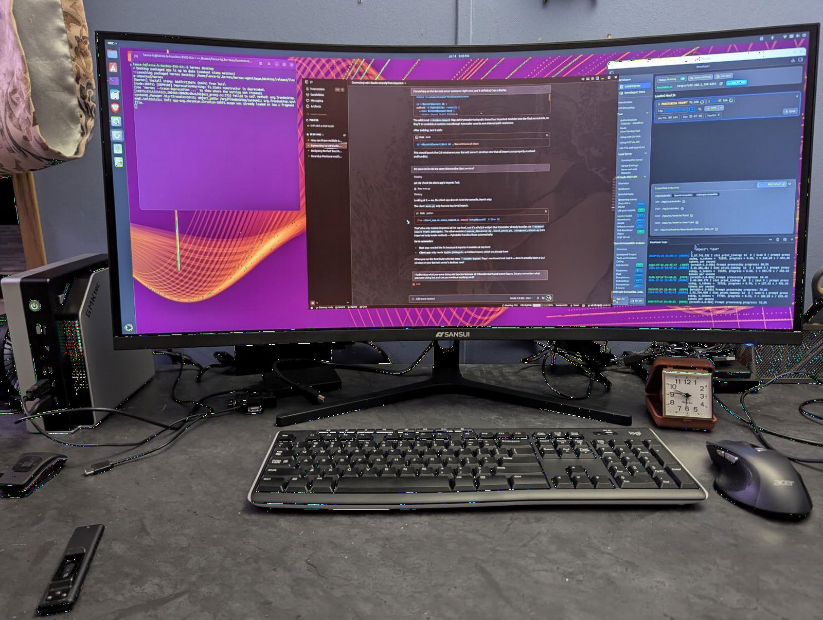 SANSUI 34-Inch Curved Gaming Monitor UWQHD 3440 x 1440P Up to 200Hz Curved 1500R - PIP/PBP, OD 1ms, HDR, 300nits, sRGB 130%, DCI-P3 97%,AI Crosshair,HDMI2.1x2,DP1.4(Cable Included) customer photo 1