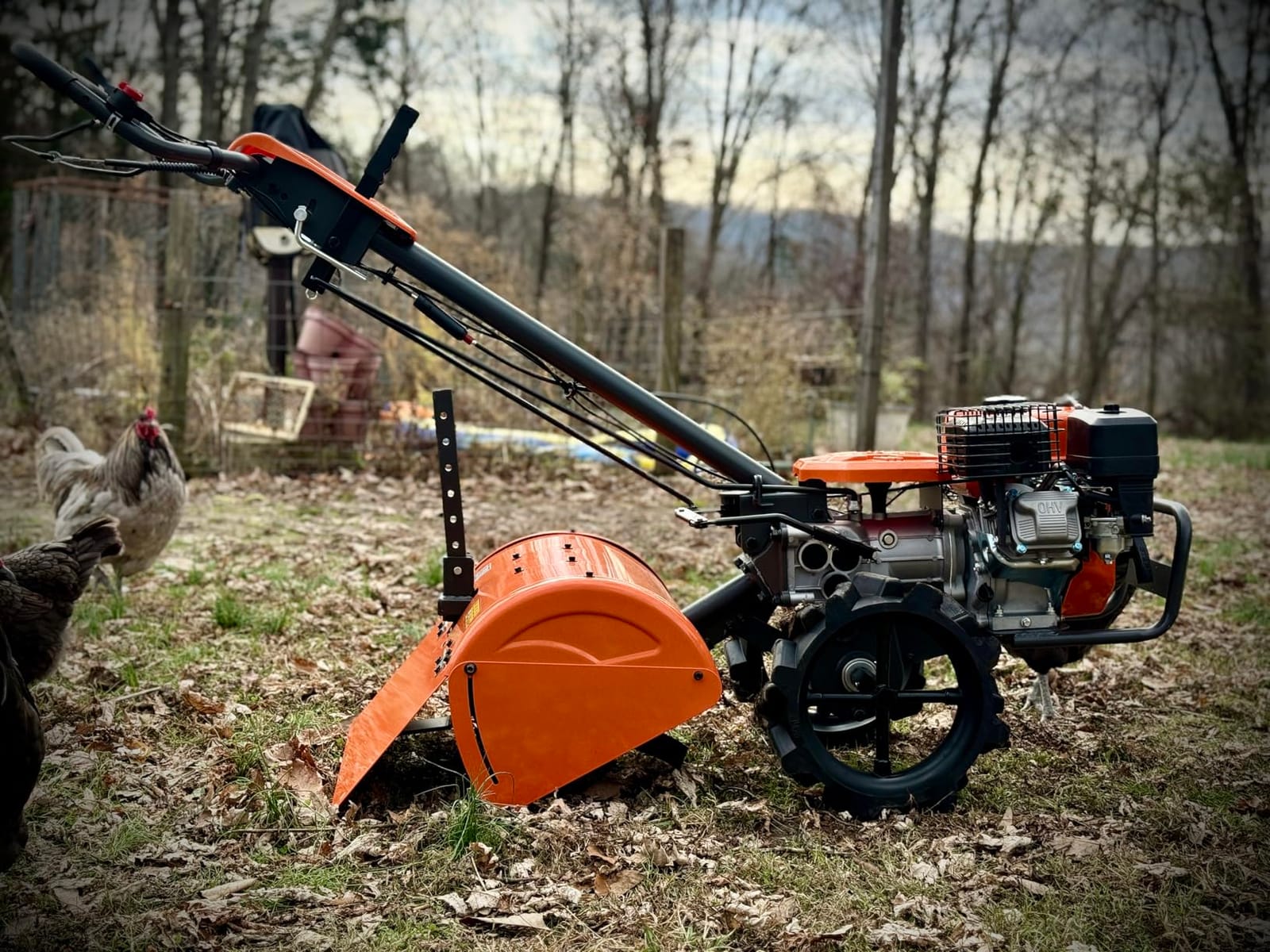 NOVUS 18-Inch Dual Direction Rear Tine Tiller, 212cc 4-Cycle Gas Engine, Full Gear Transmission, Dual Rotating Tines, Airless Tires Gas Tiller for Small to Large Gardens customer photo 1