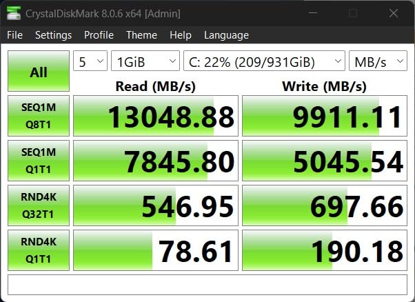 SABRENT Rocket 5 2TB Advanced Performance Internal M.2 PCIe GEN 5 14GB/s X4 NVMe SSD customer photo 2