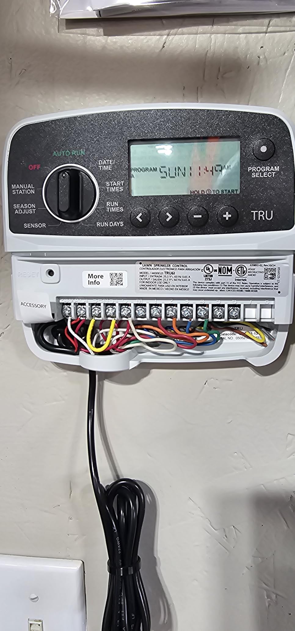 Rain Bird TRU6I Program-Based Indoor Irrigation Controller/Timer, WiFi Ready, 6-Zone/Station customer photo 1