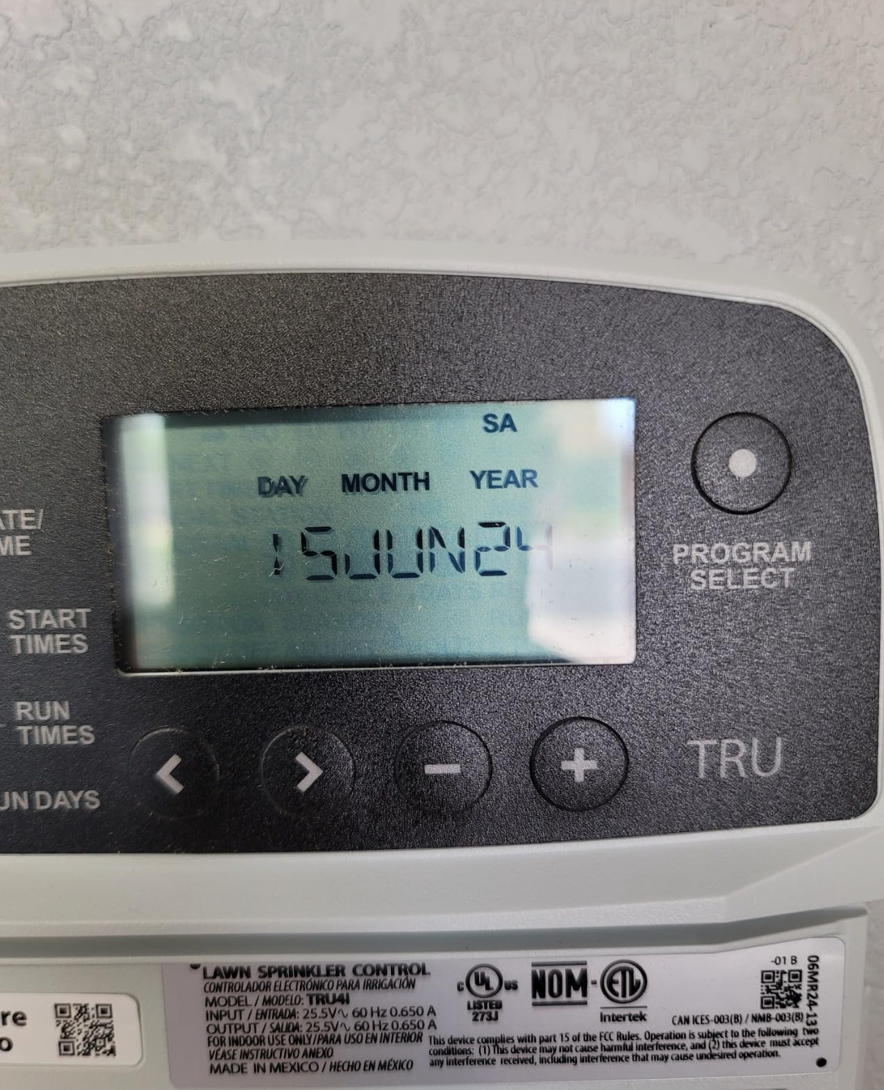 Rain Bird TRU6I Program-Based Indoor Irrigation Controller/Timer, WiFi Ready, 6-Zone/Station customer photo 2