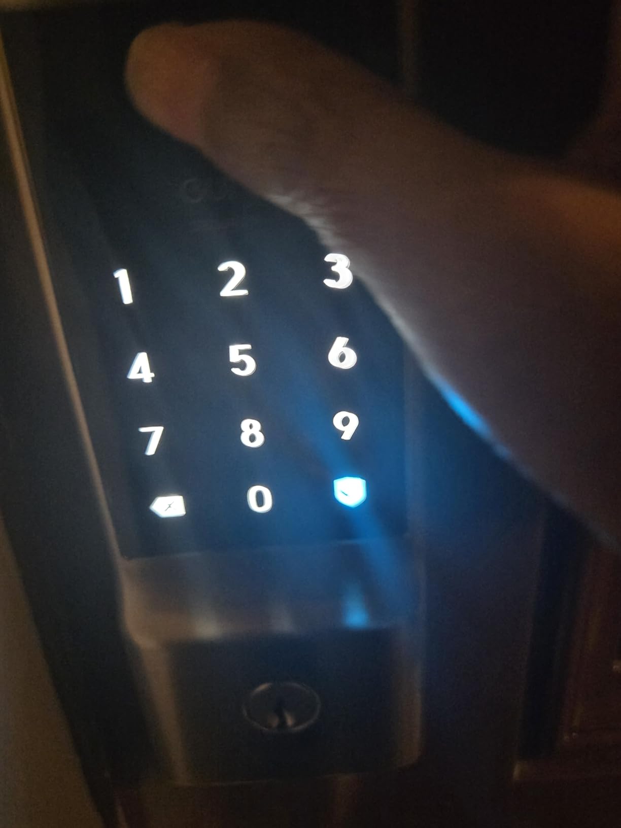 eufy Security Smart Lock C220, Fingerprint Keyless Entry Door Lock, Built-in Wi-Fi, App Remote Control, Front Door Smart Deadbolt, IP53 Waterproof, 8-Months Battery, Nickel customer photo 1