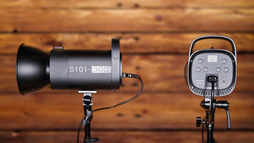 NEEWER 800Ws Studio Monolight Flash Light Kit (2 Pack), S101-400W 5600K Strobe Light with 150W Modeling Lamp/Bowens Mount/Softbox/Stand/Reflector/RT-16 Trigger/Bag for Portrait Product Photography customer photo 2