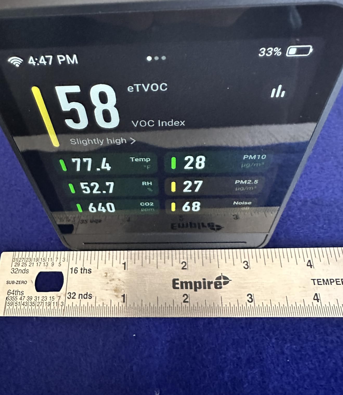 Qingping Air Quality Monitor Gen 2, Detects PM2.5, CO2, PM10, Noise, Temperature and Humidity, Alarm Clock Function, Smart Home customer photo 1