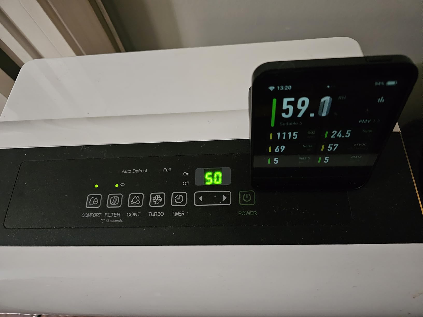 Qingping Air Quality Monitor Gen 2, Detects PM2.5, CO2, PM10, Noise, Temperature and Humidity, Alarm Clock Function, Smart Home customer photo 2