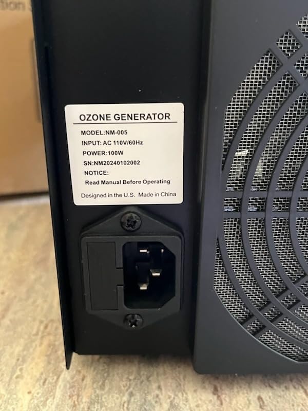 ONAMOR Ozone Generator Odor Eliminator 70000mg, High Capacity Ozone Machine Odor Removal Up to 6000 Sq.Ft, Ionizer Ozonator for Smoke, Car, Basement And Pet Room, Black customer photo 2