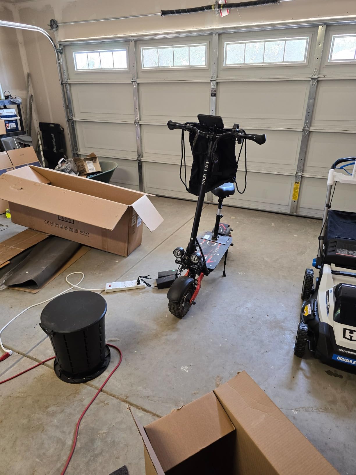 Electric Scooter with Seat for Adults, 60V 6000W Electric Scooters Adult 52mph with 1440WH Battery, Up to 50Miles Long Range, Dual Motor 11