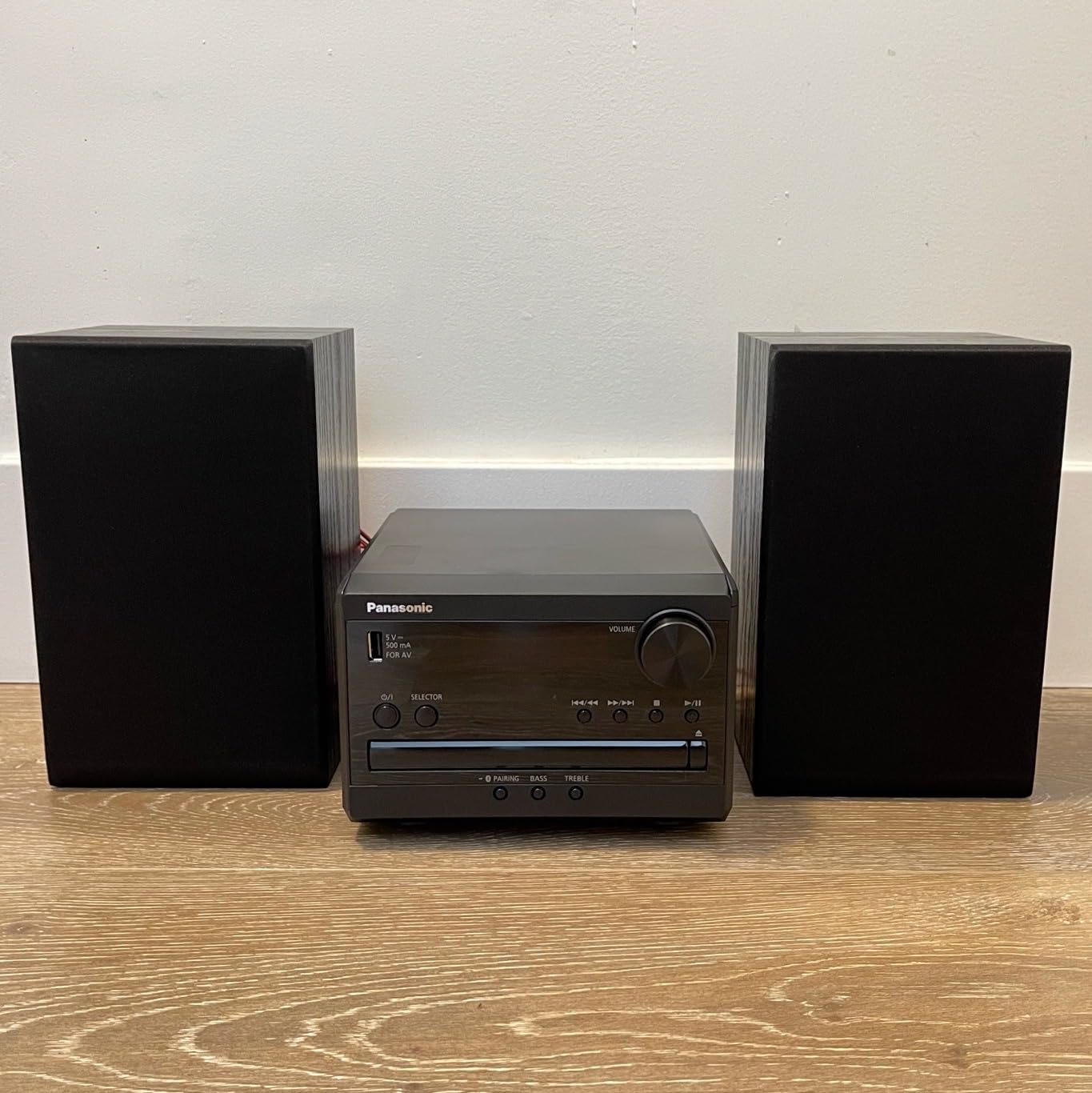 Panasonic Compact Stereo System with CD Player, Bluetooth, FM Radio and USB with Bass and Treble Control, 20W Stereo System for Home with Remote Control - SC-PM270PP-K (Black) customer photo 2