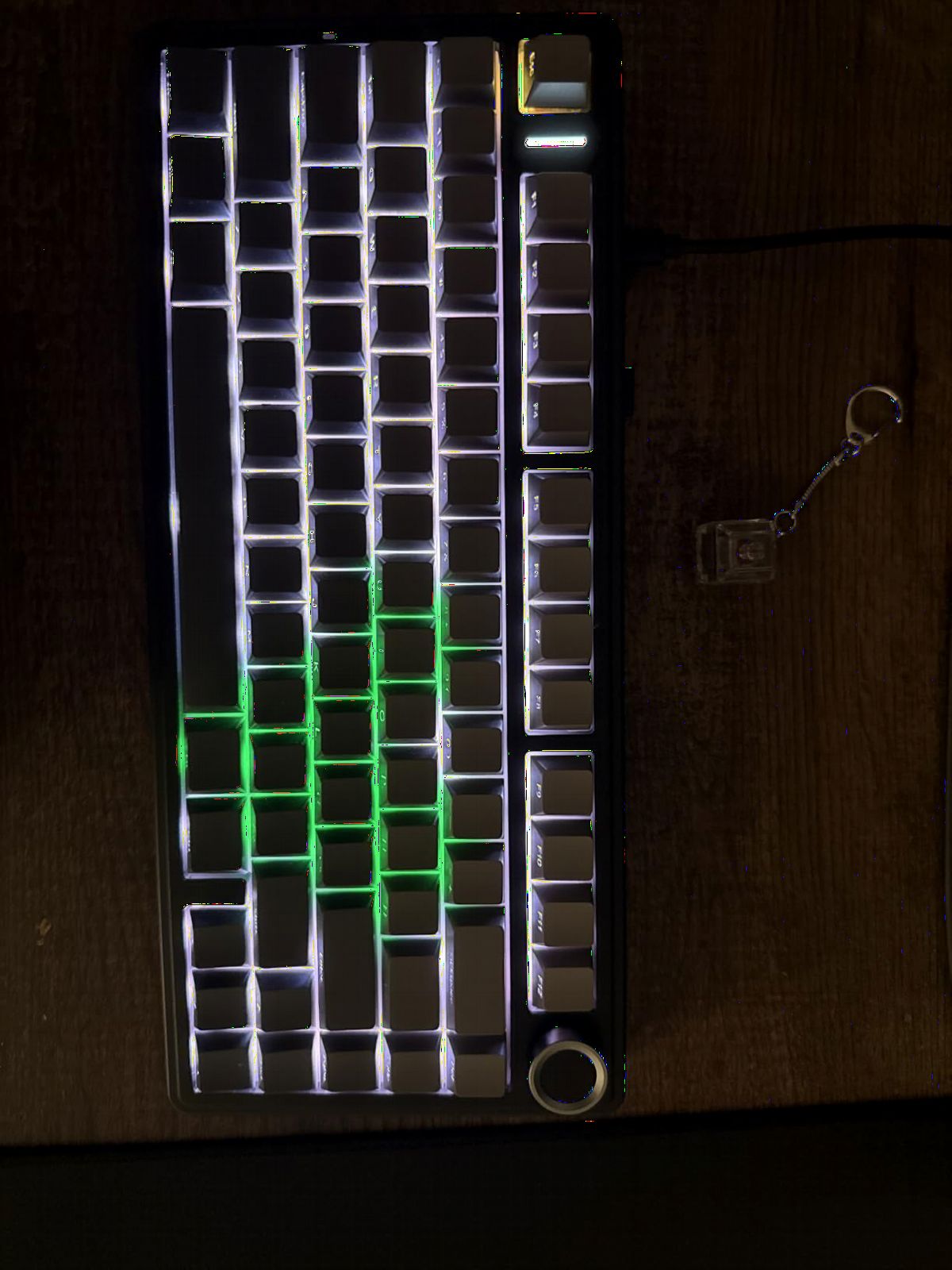 AULA F75 Pro Wireless Mechanical Keyboard, 75% Hot Swappable Custom Keyboard with Knob, RGB Backlit, Pre-lubed Reaper Switches customer photo 1