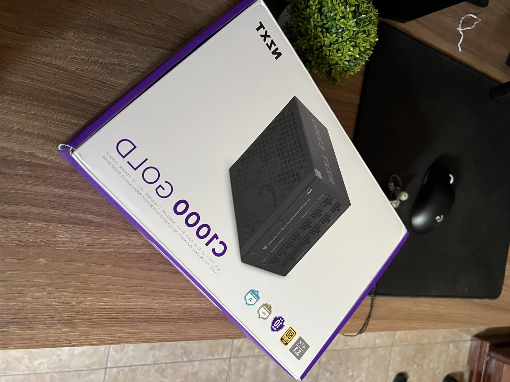 NZXT C1000 Gold ATX 3.1 - Fully Modular Low-Noise PC Gaming Power Supply - 1000 Watts - 80 Plus Gold - 12V-2x6 Connector - Zero Fan Mode - 100% Japanese Capacitors - Black customer photo 2