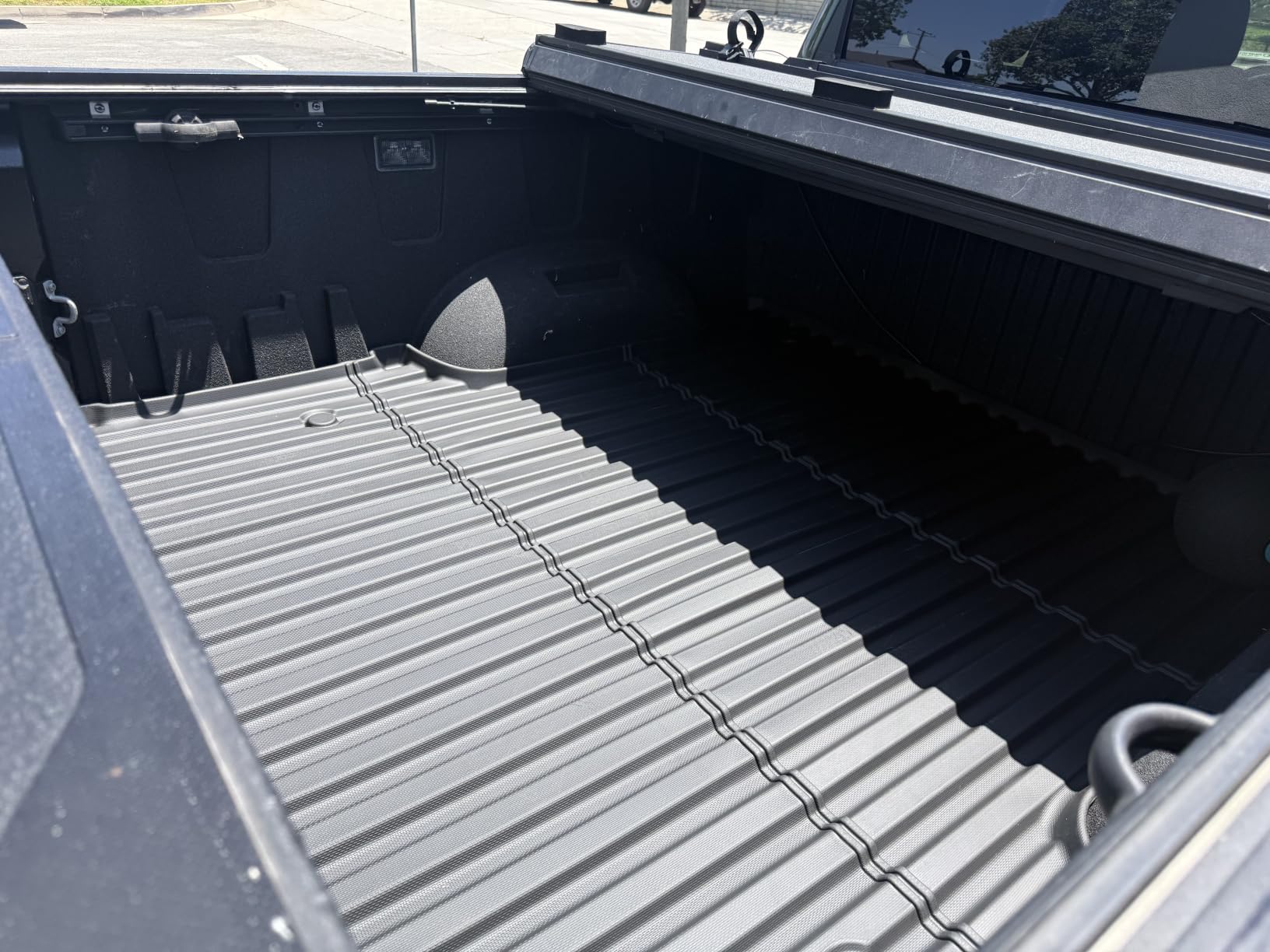 LASFIT Truck Bed Mat for Chevrolet Silverado/GMC Sierra 1500 2019-2026 | Only Fit 5.8FT Bed, Not For Optional CarbonPro Bed, Not Drop-in Liners; All Weather TPE Custom Fit, Anti-slip, Easy Wash customer photo 1