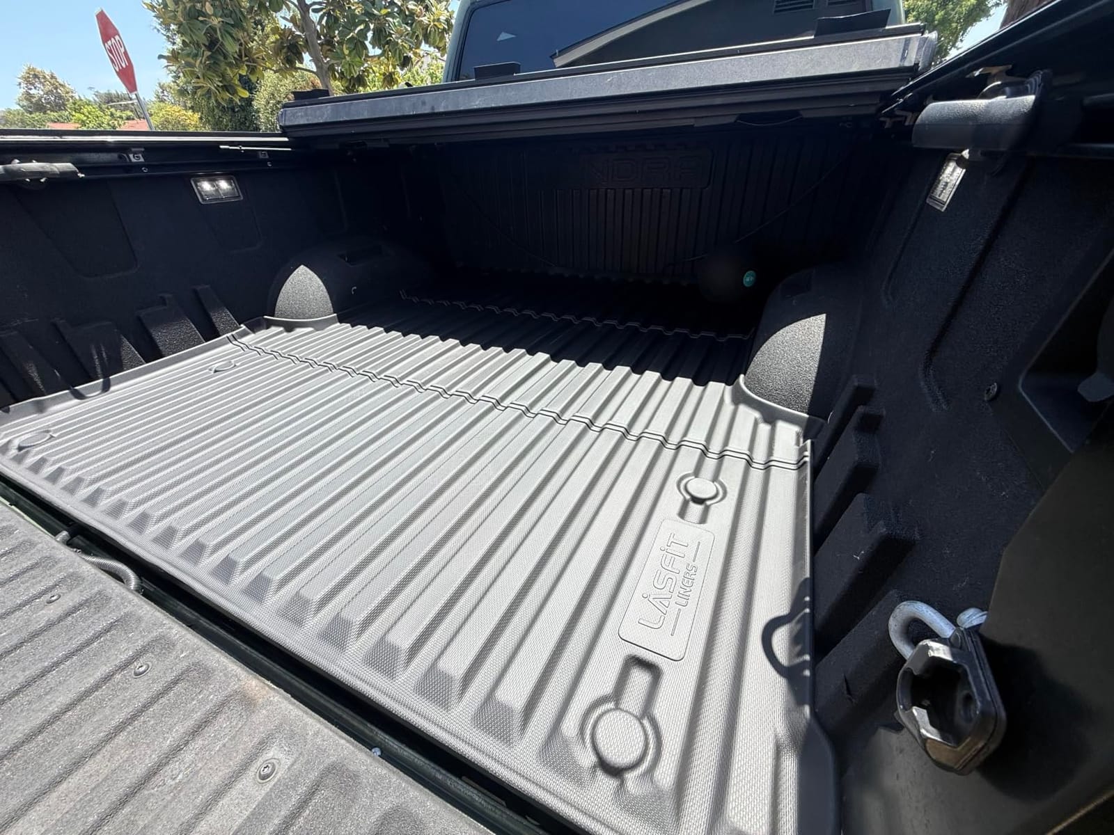 LASFIT Truck Bed Mat for Chevrolet Silverado/GMC Sierra 1500 2019-2026 | Only Fit 5.8FT Bed, Not For Optional CarbonPro Bed, Not Drop-in Liners; All Weather TPE Custom Fit, Anti-slip, Easy Wash customer photo 2