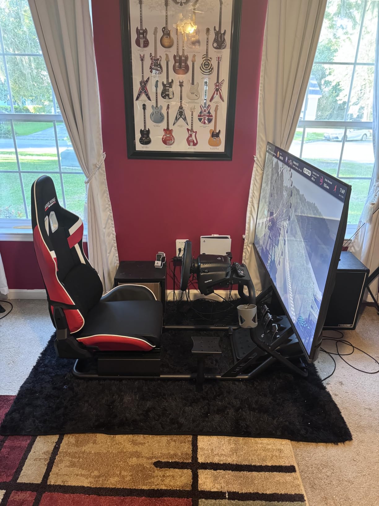 ARES WING Racing Simulator Cockpit with Monitor Mount and Seat, Formula and GT Sim Racing Cockpit Compatible with Fanatec, Thrustmaster, Logitech, Moza Racing Games on PS5, PS4, Xbox and PC customer photo 2