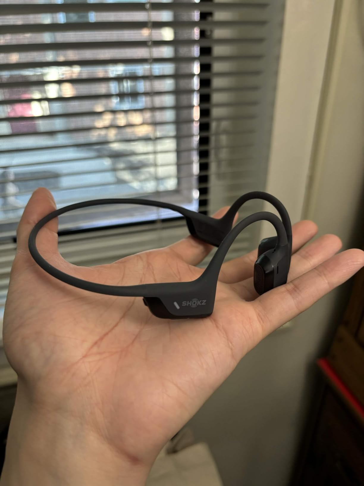 SHOKZ OpenRun Pro 2 Bone Conduction Bluetooth Sport Headphones, Black | Bundle with Reflective Strip; DualPitch premium sound; Open ear awareness; Smart Mic; IP55; 12H battery; Running/Cycling/Hiking customer photo 1