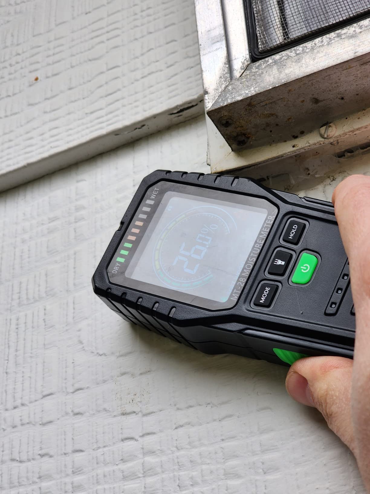Pinless Moisture Meter Non-Invasive Digital Wood Moisture Tester | For Wall, Lumber, Building, Firewood, Humidity Tester, Built Flashlight, Low Light Readable LCD Screen customer photo 2