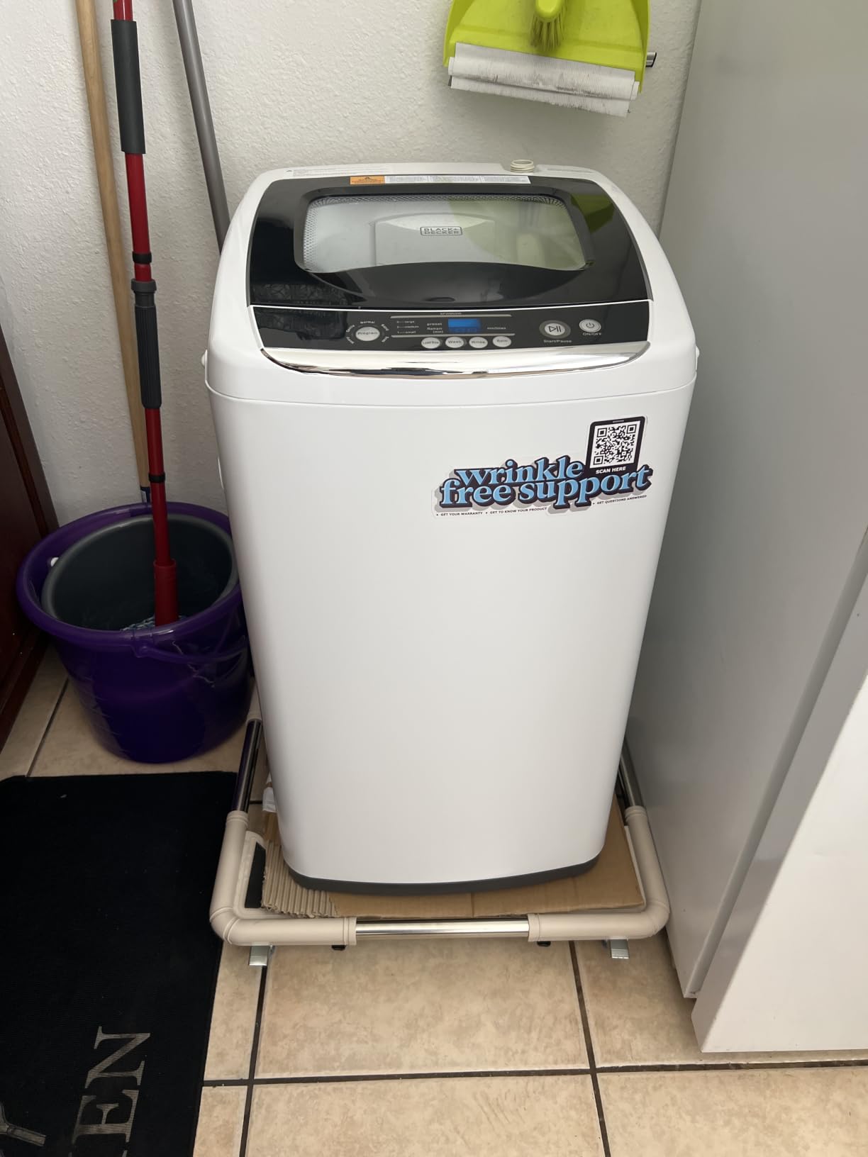 BLACK+DECKER 7.0 Cu. Ft. Front Load Dryer, 240V, BLD67ME, White customer photo 2
