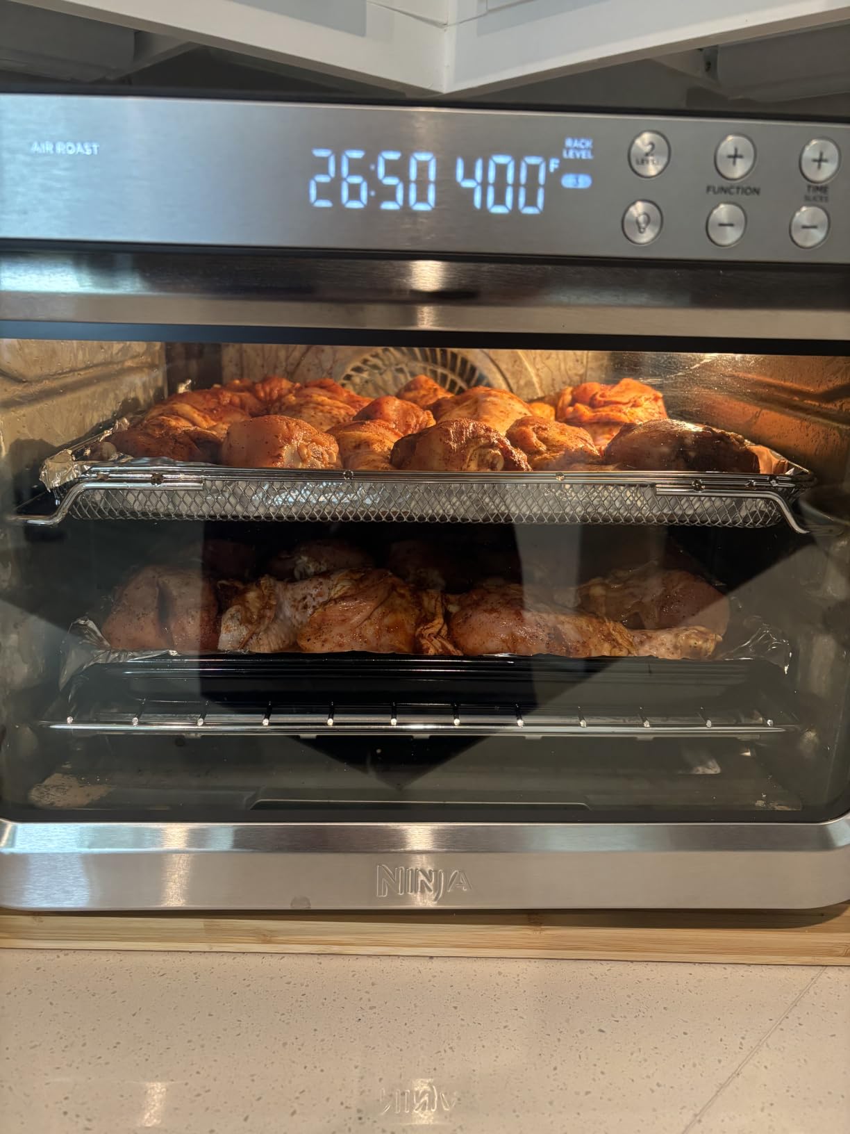 Ninja Prestige Smart XL Countertop Oven, 10-in-1, Stainless Steel, DT501 | Bakes 20 cookies, Fits 12 lb turkey, Air fry, bake, toast, pizza, reheat, 1800W customer photo 2