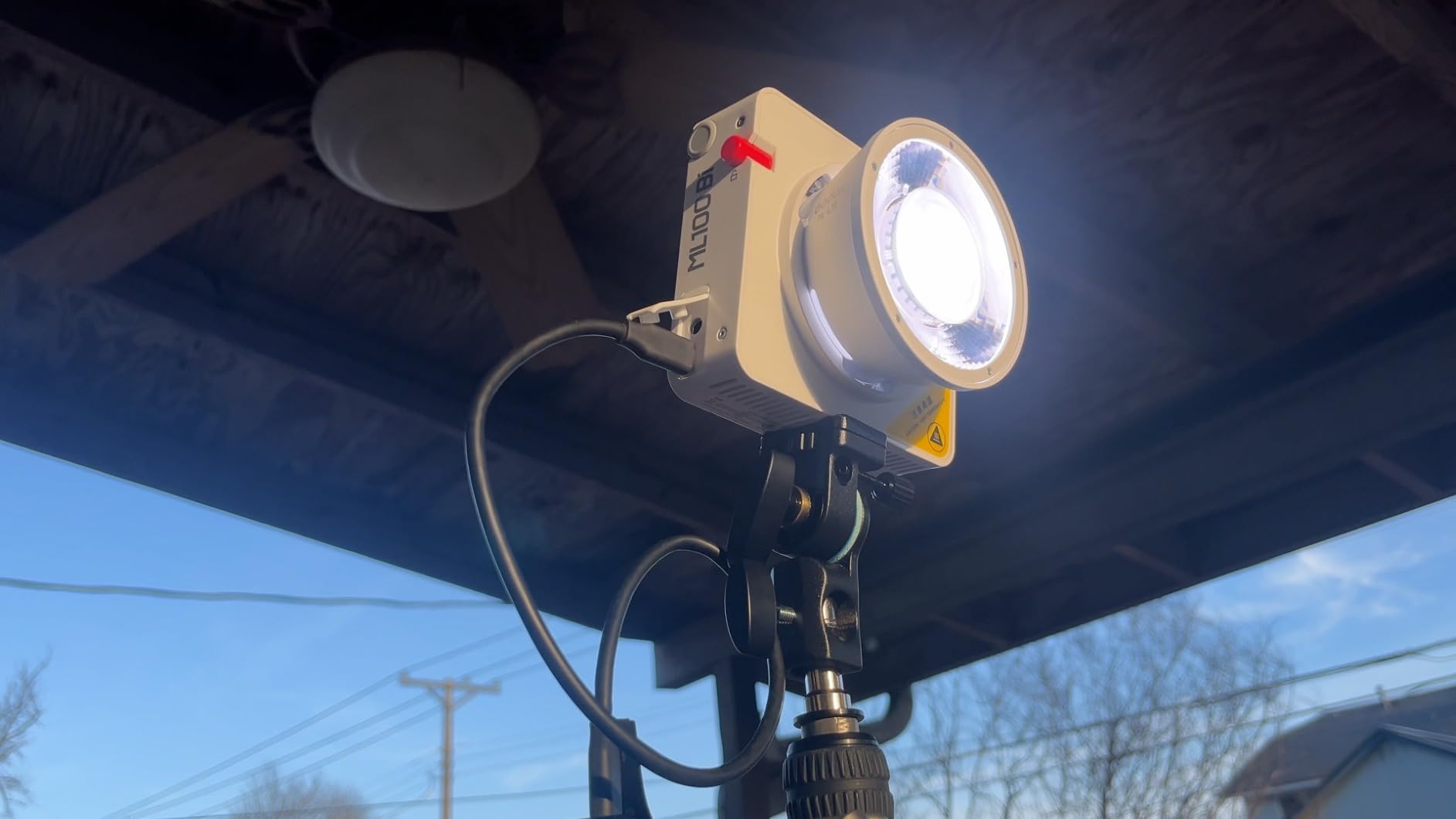 Godox ML100Bi 120W Bi-Color LED Video Light, 2800K-6500K COB Continuous Output Lighting with Reflector, Adapter for Filmmaking, Live Streaming, Video and Studio Photography customer photo 1