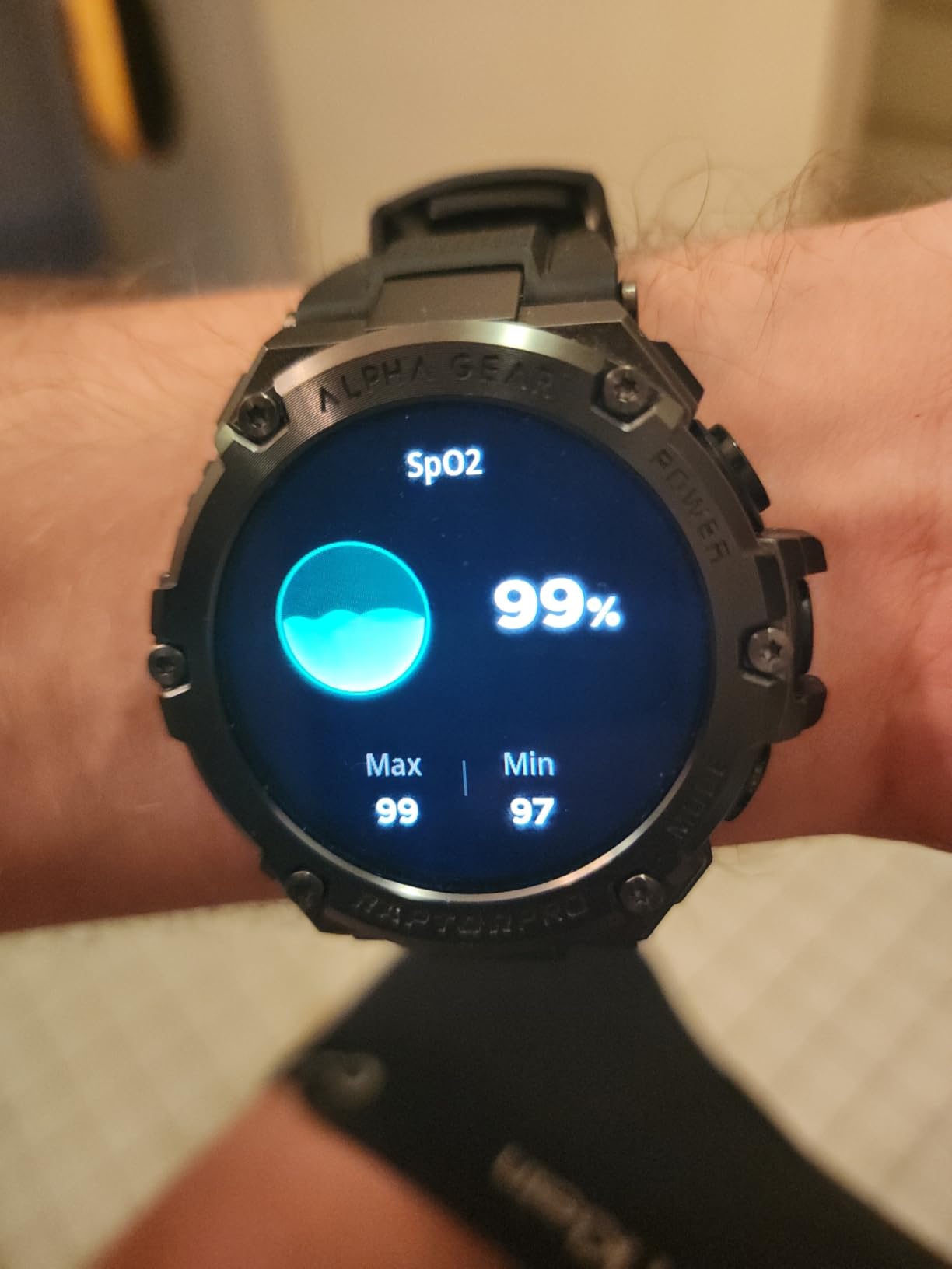 ALPHAGEAR Raptor PRO Smartwatch for Men, Tactical Military Smart Watch, 800mAh 21-Day Battery, Bluetooth Calling, Voice Assistant, IP68 + 5ATM Water Resistant, for Android iPhone customer photo 1