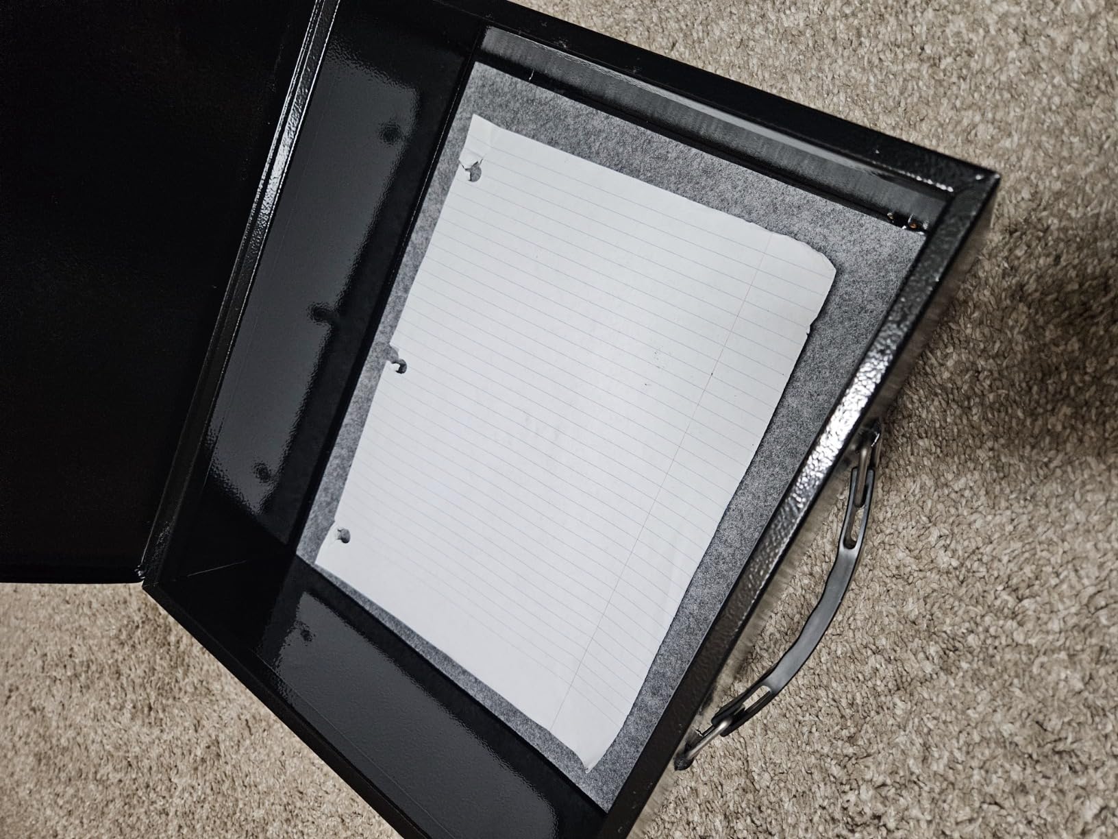 Fireproof Document Box, Fire Resistant Safe Box with Key Lock for Home, Portable Fireproof Lock Box for Personal Items, Passport, Cash, Tablet, X Large 13.2