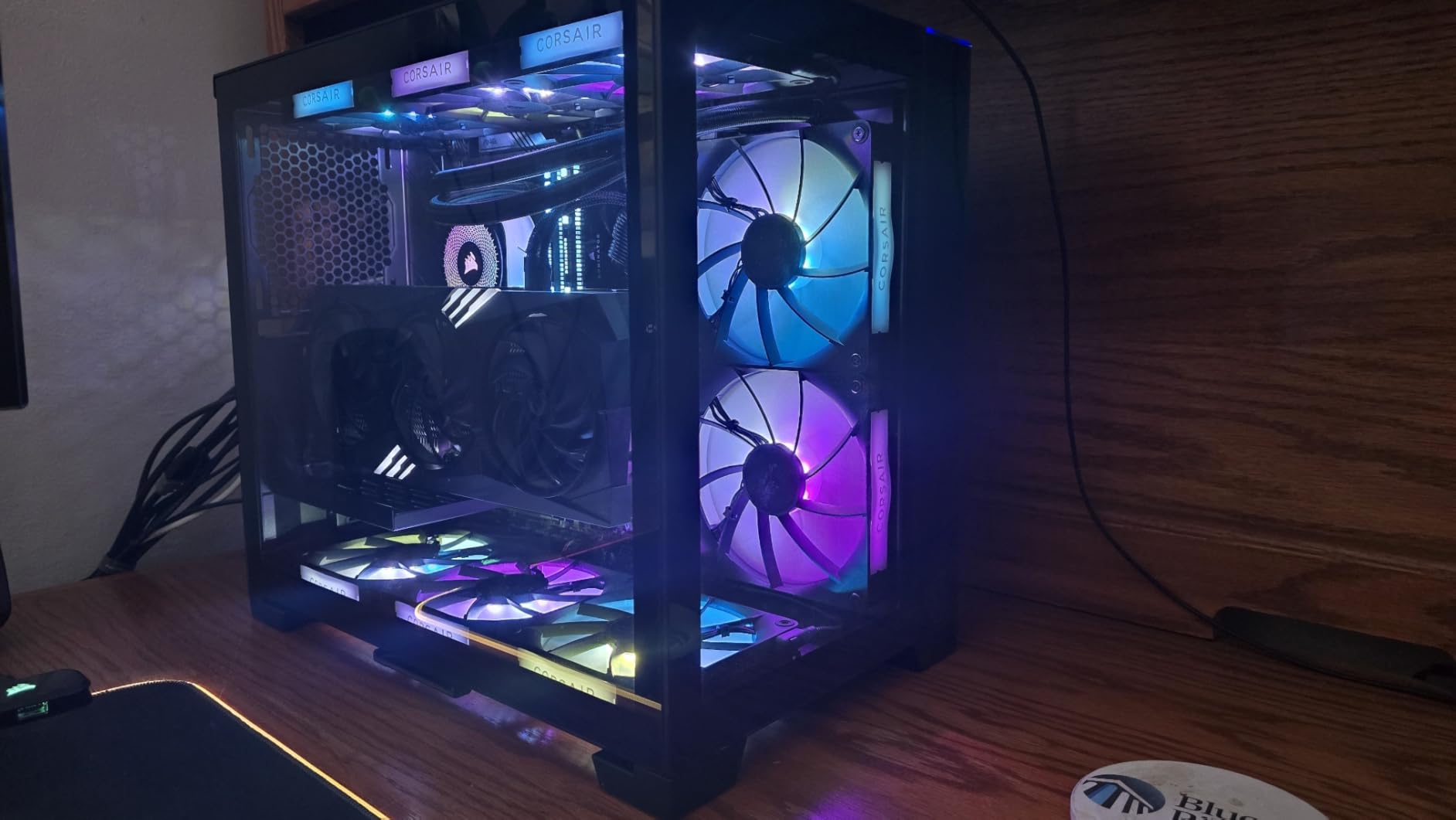 CORSAIR iCUE Link Titan 240 RX RGB Liquid CPU Cooler - 240mm AIO - Low-Noise - FlowDrive Cooling Engine - Intel LGA 1851/1700, AMD AM5/AM4 - 2X RX120 RGB Fans - iCUE Link System Hub Included - Black customer photo 1