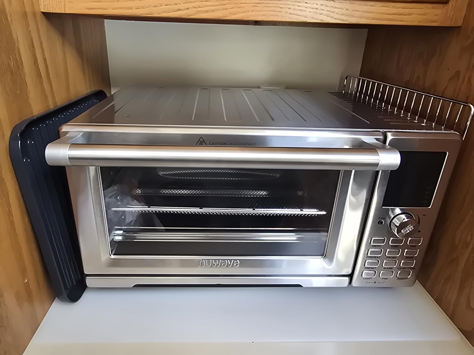 Nuwave Bravo XL Pro Air Fryer Toaster Oven w/Grill Combo, 2026 New System | Ultra-Fast Convection, 35% Crispier, 2X More Even, 142 Presets, 50-500F, Smarter Probe, PFAS Free, 30QT, Stainless Steel customer photo 1