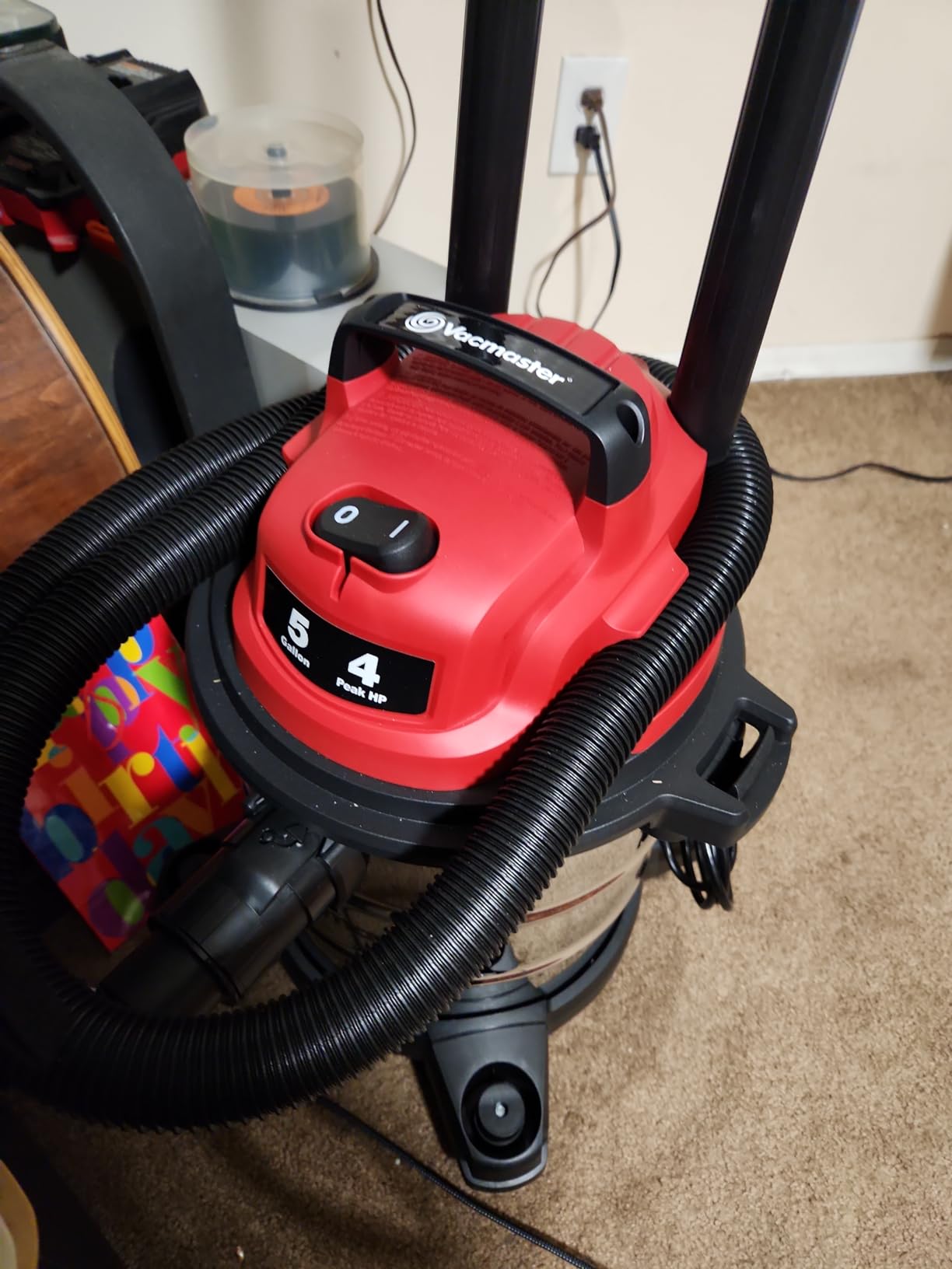 Vacmaster VOC812SF 1101 8-Gallon Premium Stainless Steel Wet/Dry Vacuum, Red Edition customer photo 2
