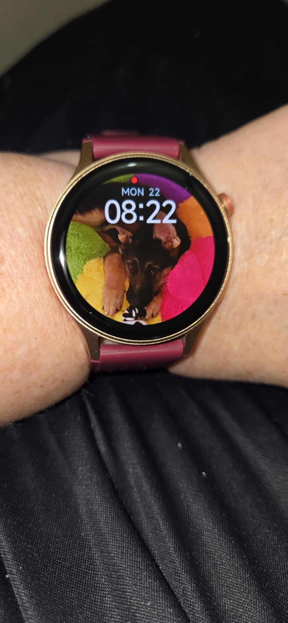 Smart Watch for Women, Answer/Make Call, 1.32'' AMOLED Ultra-Clear Screen | Fitness Tracker with Heart Rate/Sleep/SpO2 Monitor, Smartwatch for iPhone/Samsung/Android, 110+ Sport Modes, 3ATM Waterproof customer photo 1