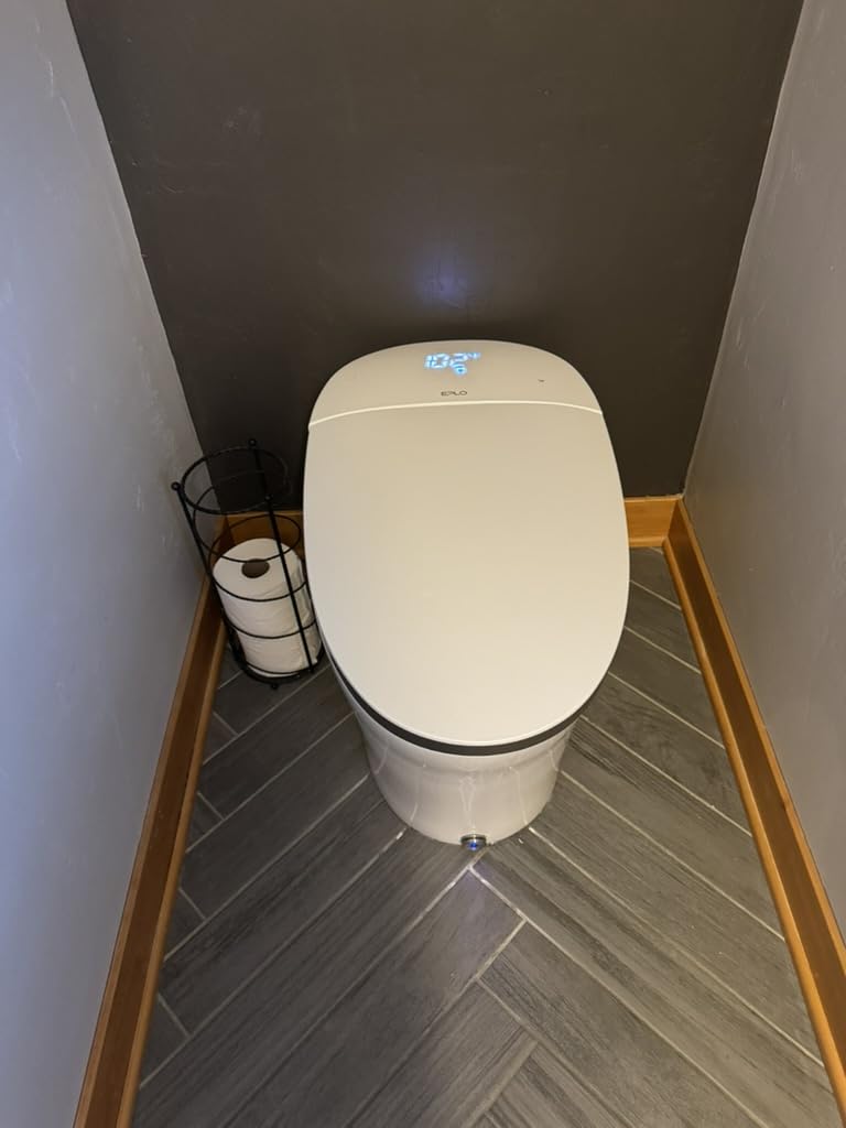 EPLO Smart Toilet Built in Tank Auto Open Bidet with Foam Shield - iX7 PRO, Elongated Heated Seat, Booster Pump-Assisted 1000g MaP Auto Flush, Instant Heated Water, 17