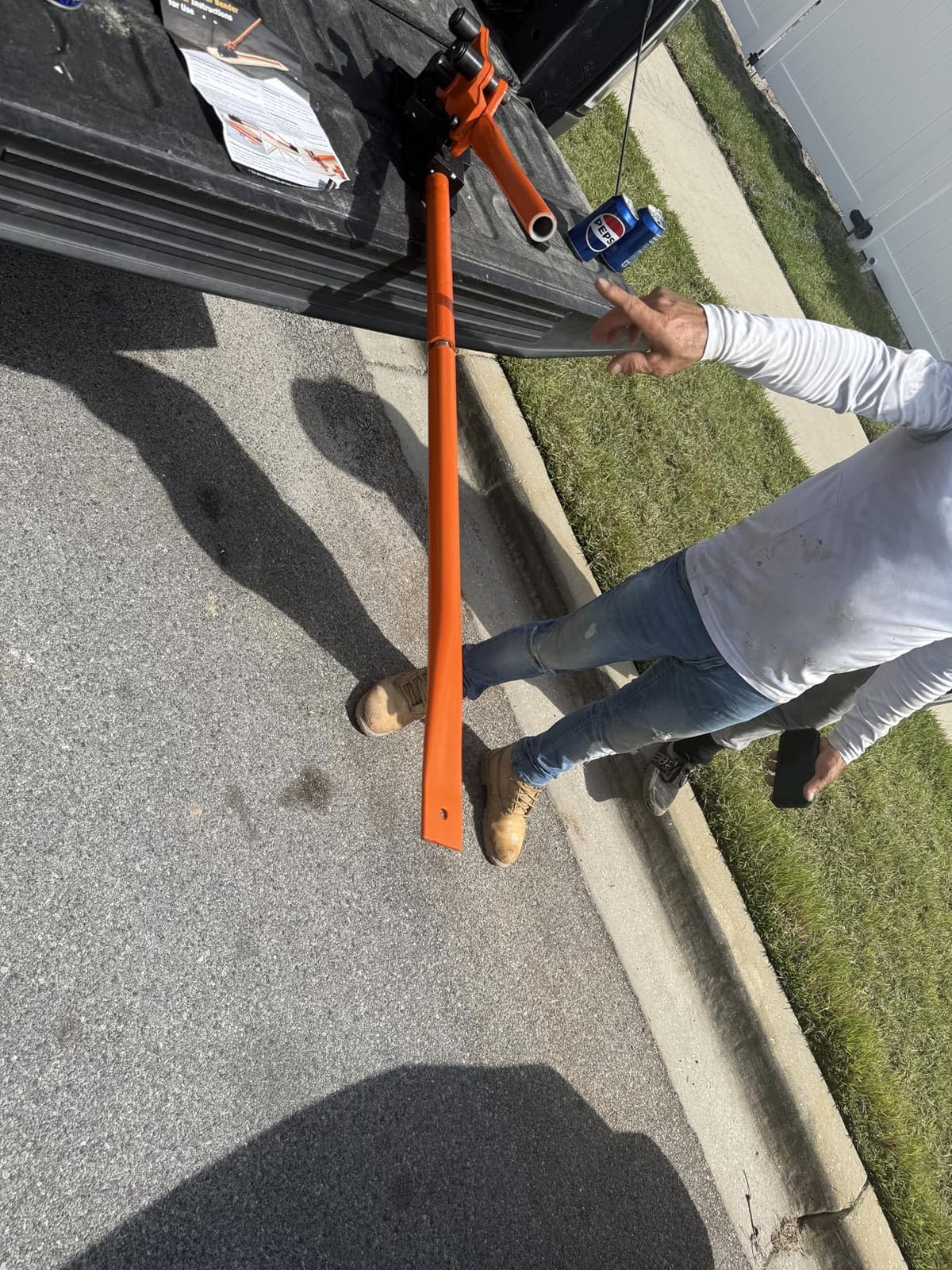 LOSCHEN Manual Rebar Cutter and Bender, for Construction Site and Home-use, Removable Rebar Shears, Rebar Bending Machine, Bending and Cutting Rebar up to 5/8 Inch customer photo 2