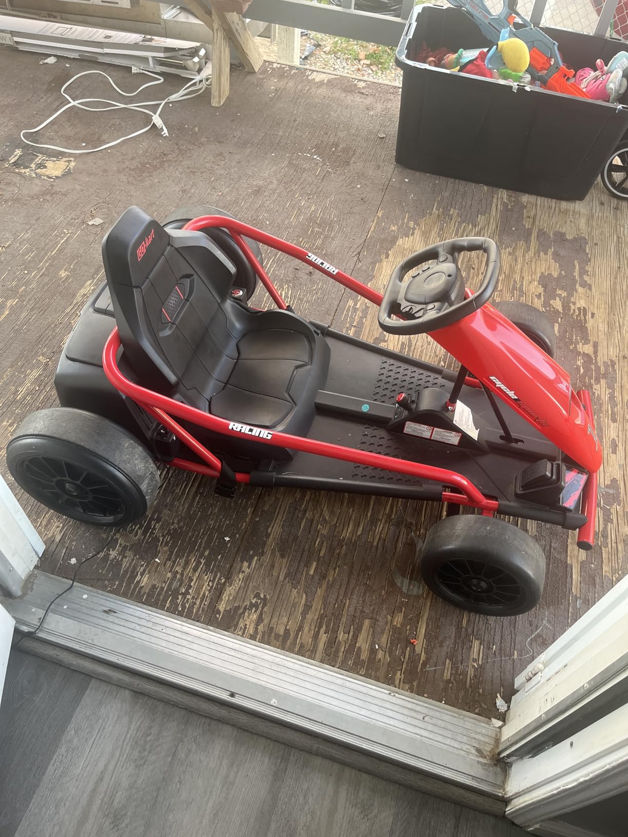 Aosom 24V 8.1 MPH Electric Go Kart Drifting Car for Kids Ages 8-12, Battery Powered Ride on Toy, Slow Start, Music, Horn, Safety Belt, 154 lb Max Weight, Outdoor Use (Pink) customer photo 1